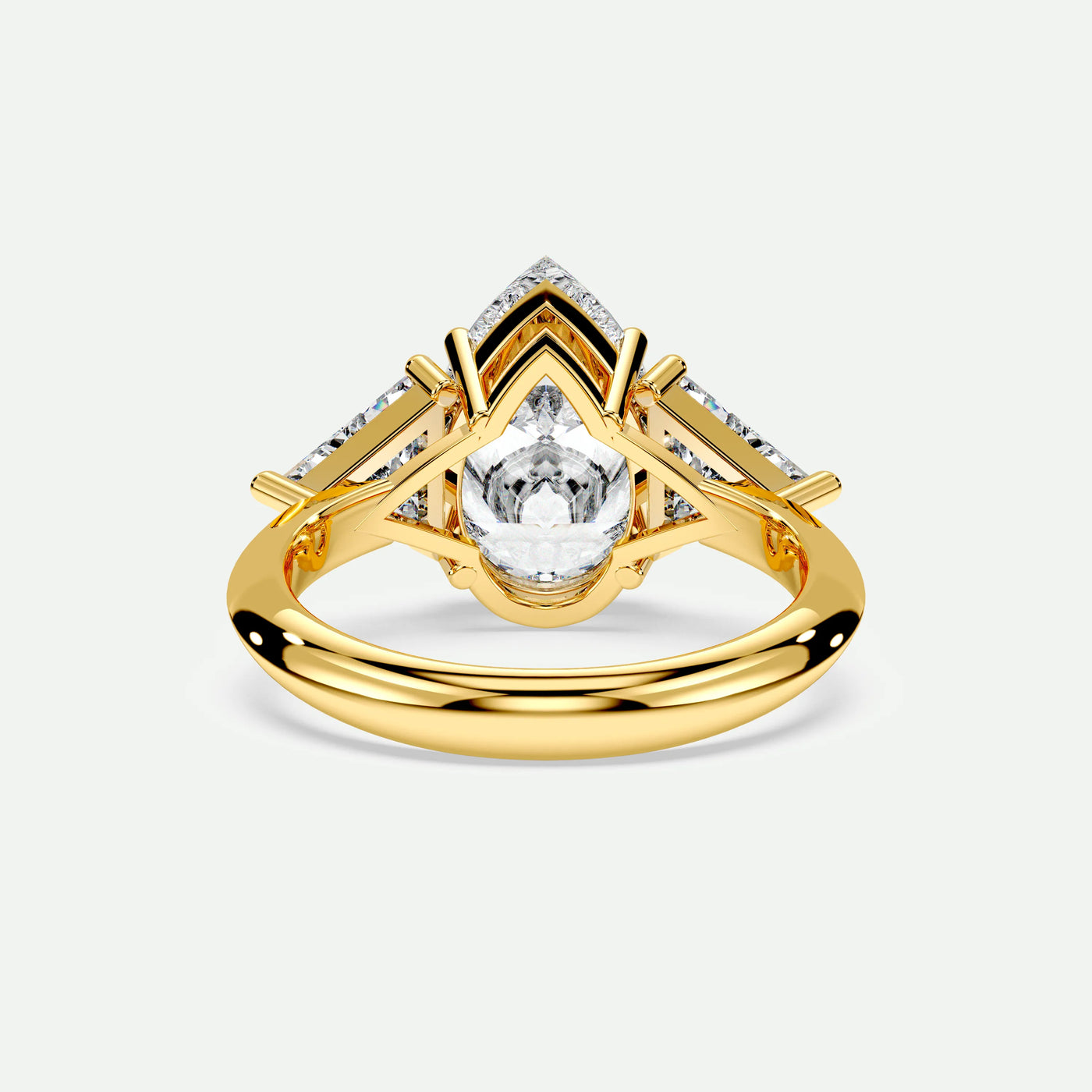 Pear - Silver (Yellow Gold)