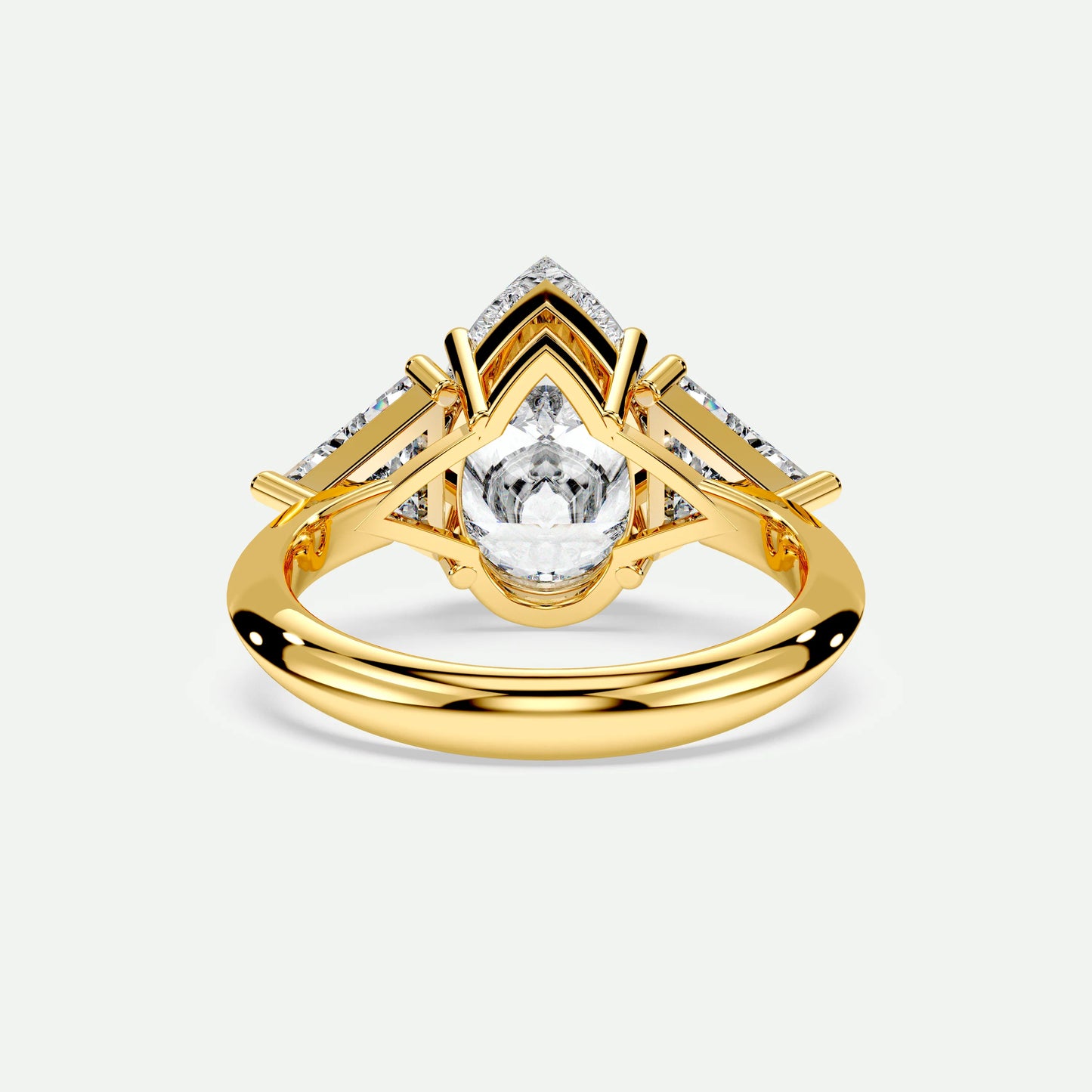 Pear - Silver (Yellow Gold)