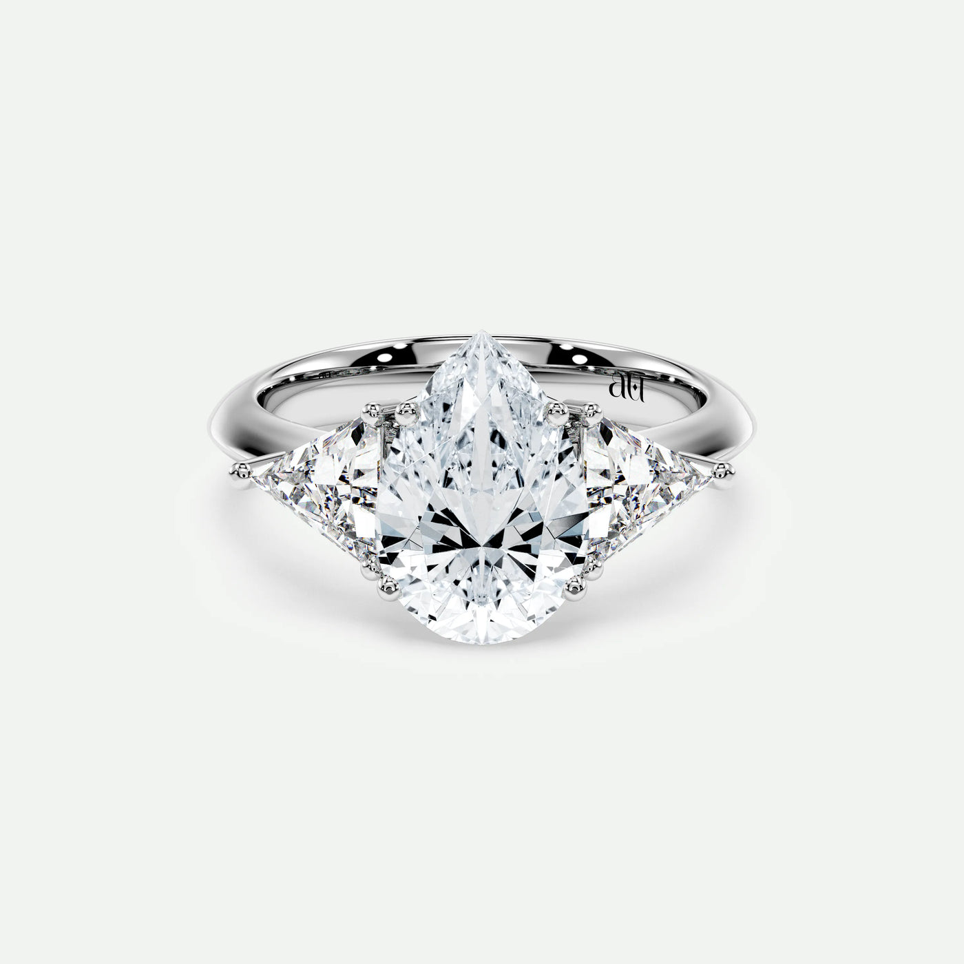 Pear - Silver (White Gold)