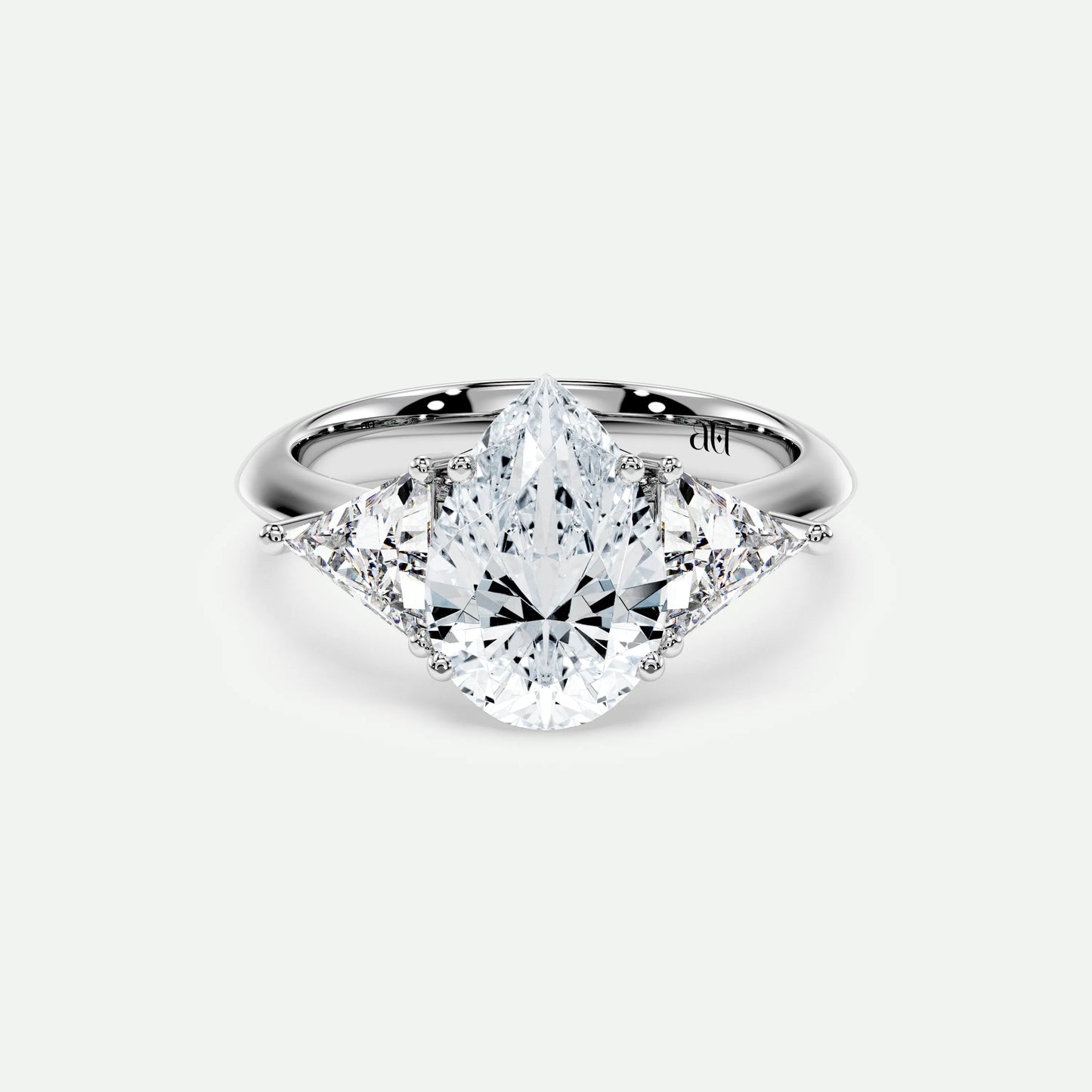 Pear - Silver (White Gold)