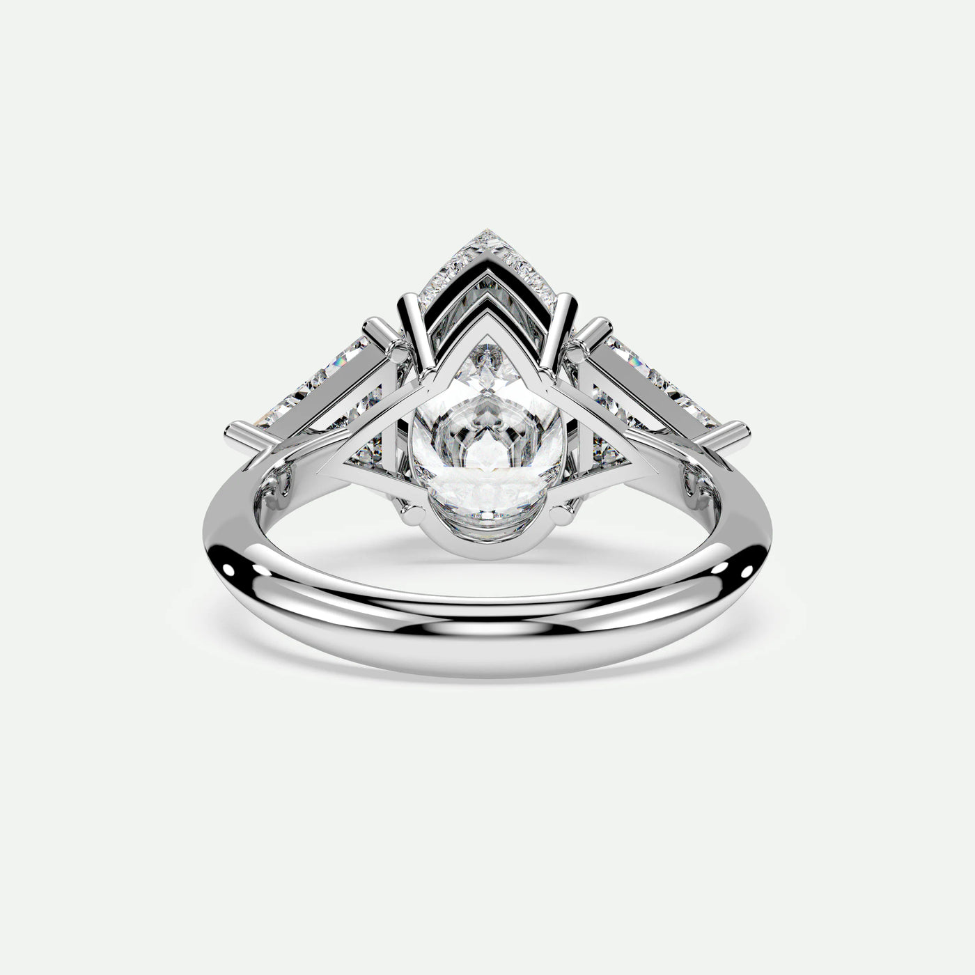 Pear - Silver (White Gold)