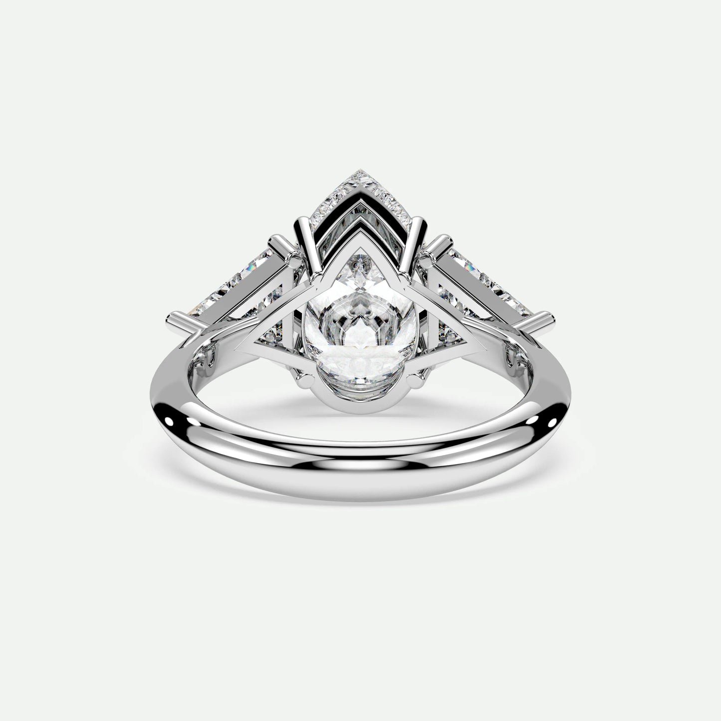 Pear - Silver (White Gold)