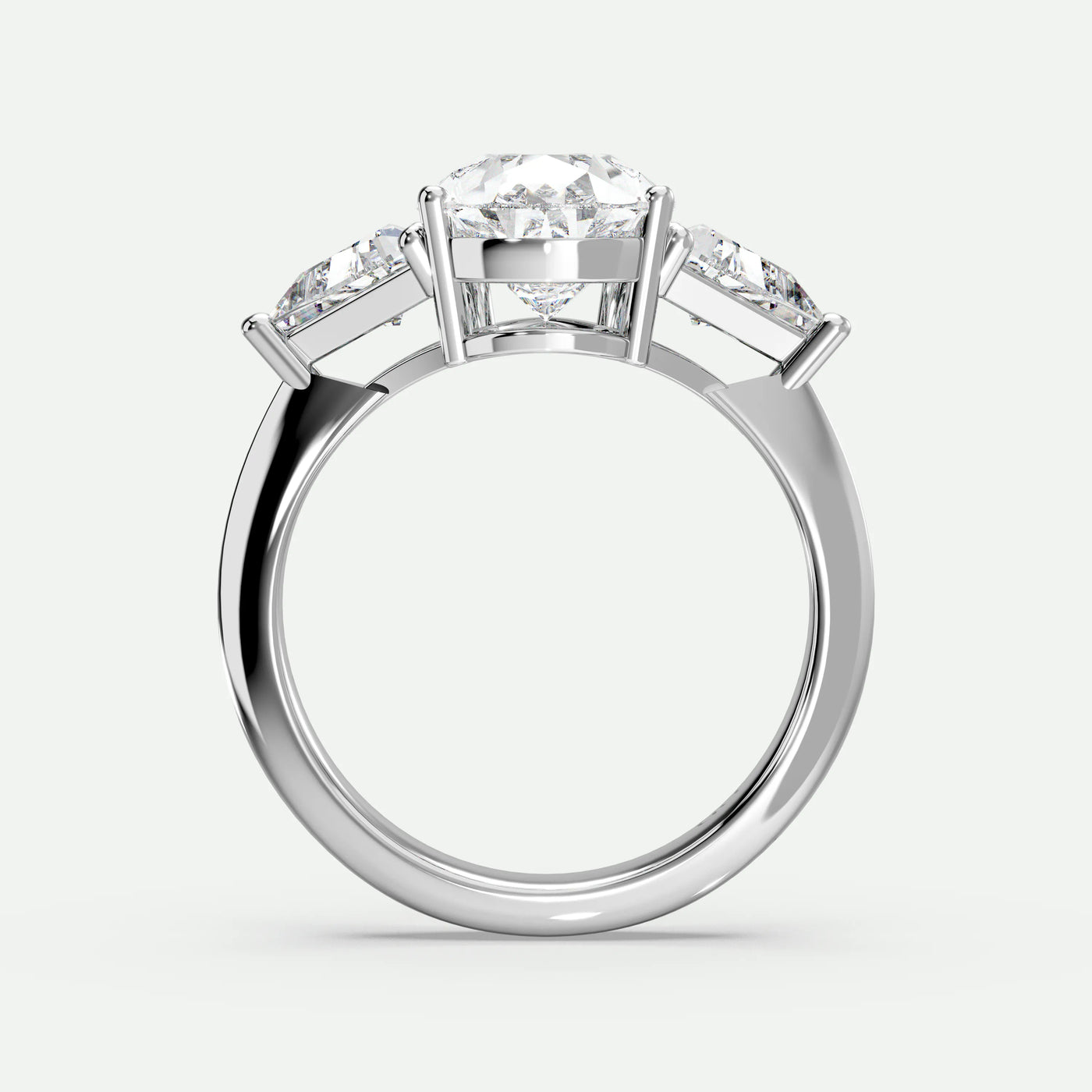 Pear - Silver (White Gold)