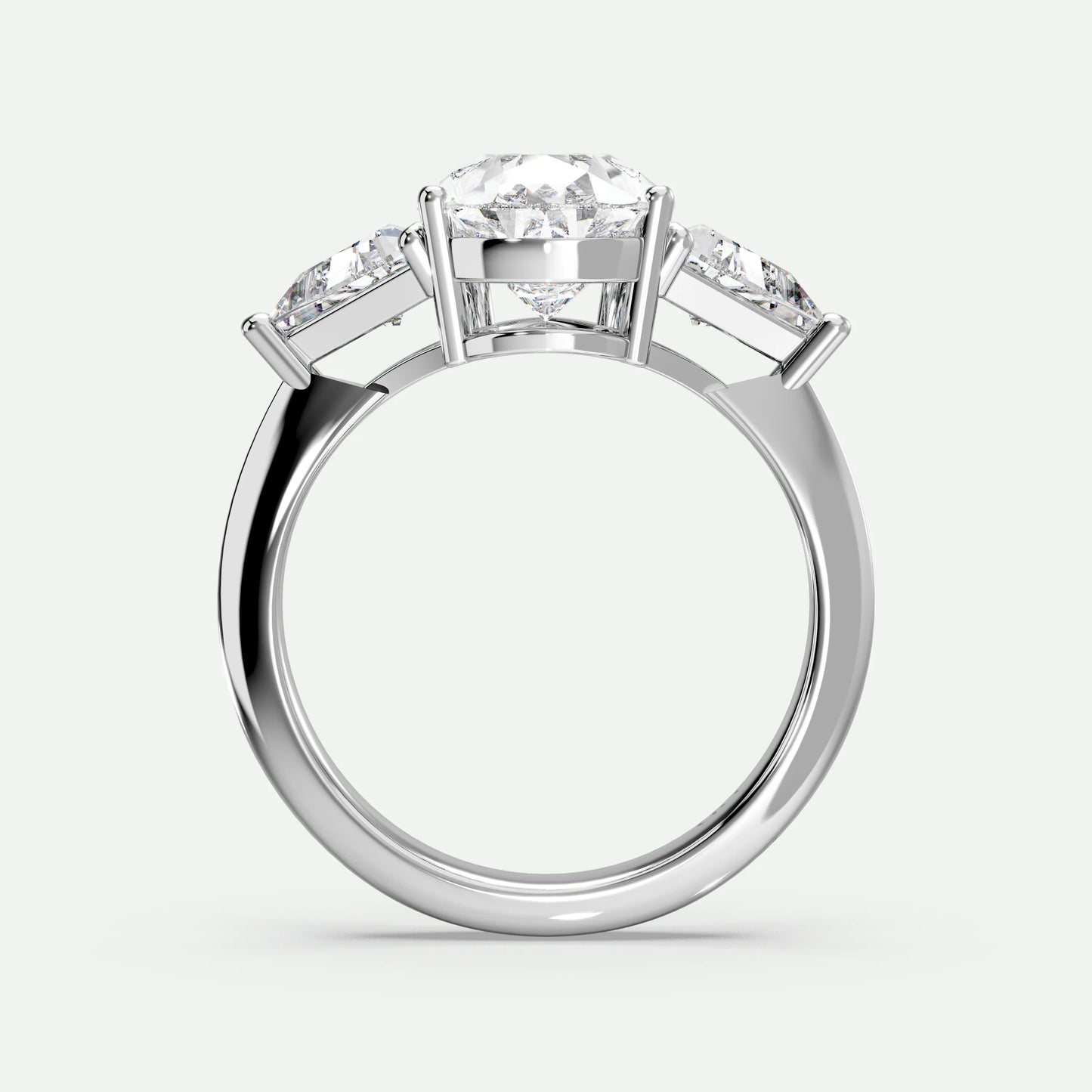 Pear - Silver (White Gold)