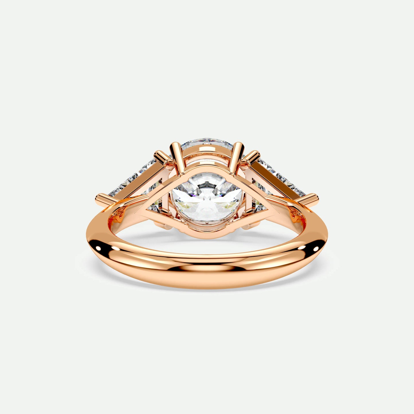 Round - Silver (Rose Gold)
