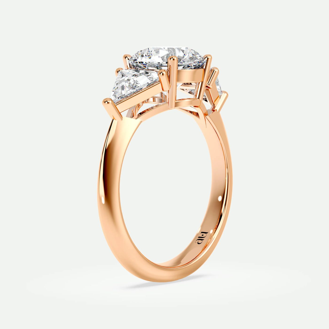 Round - Silver (Rose Gold)