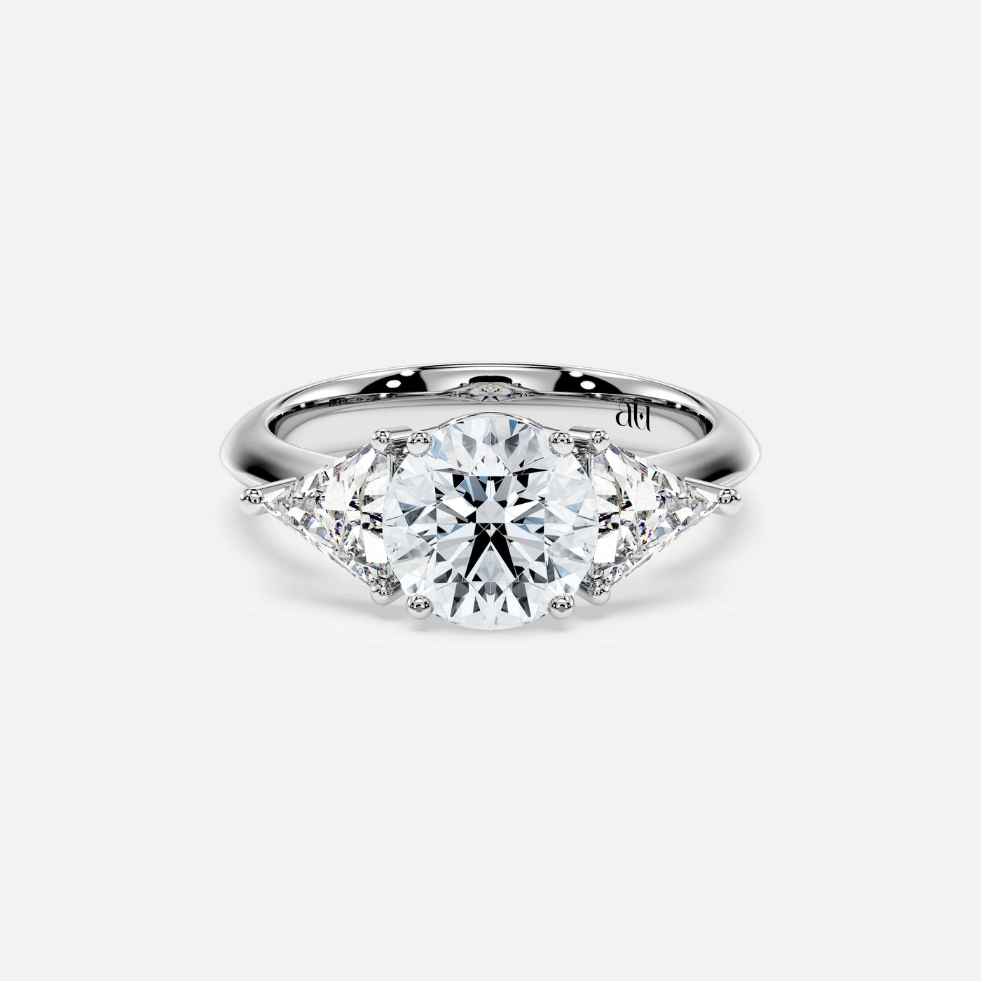 Round - Silver (White Gold)