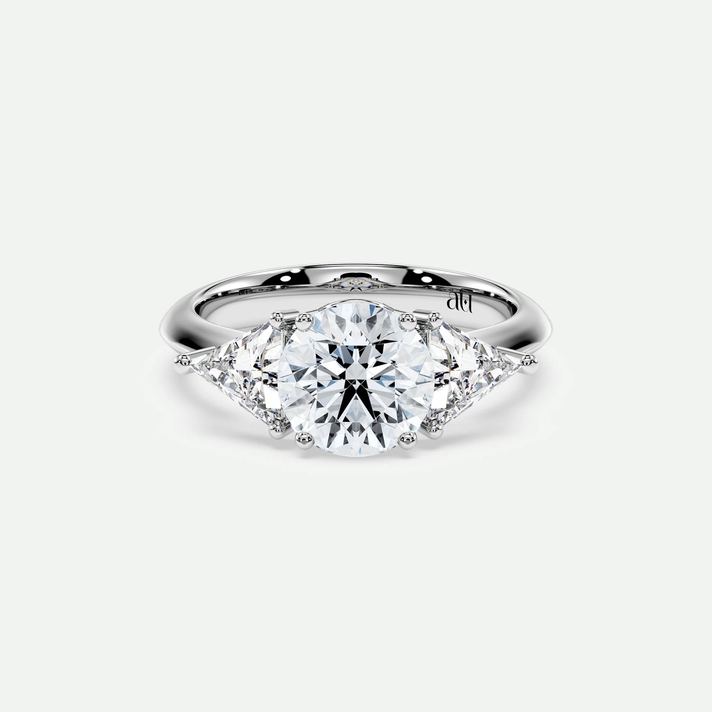 Round - Silver (White Gold)