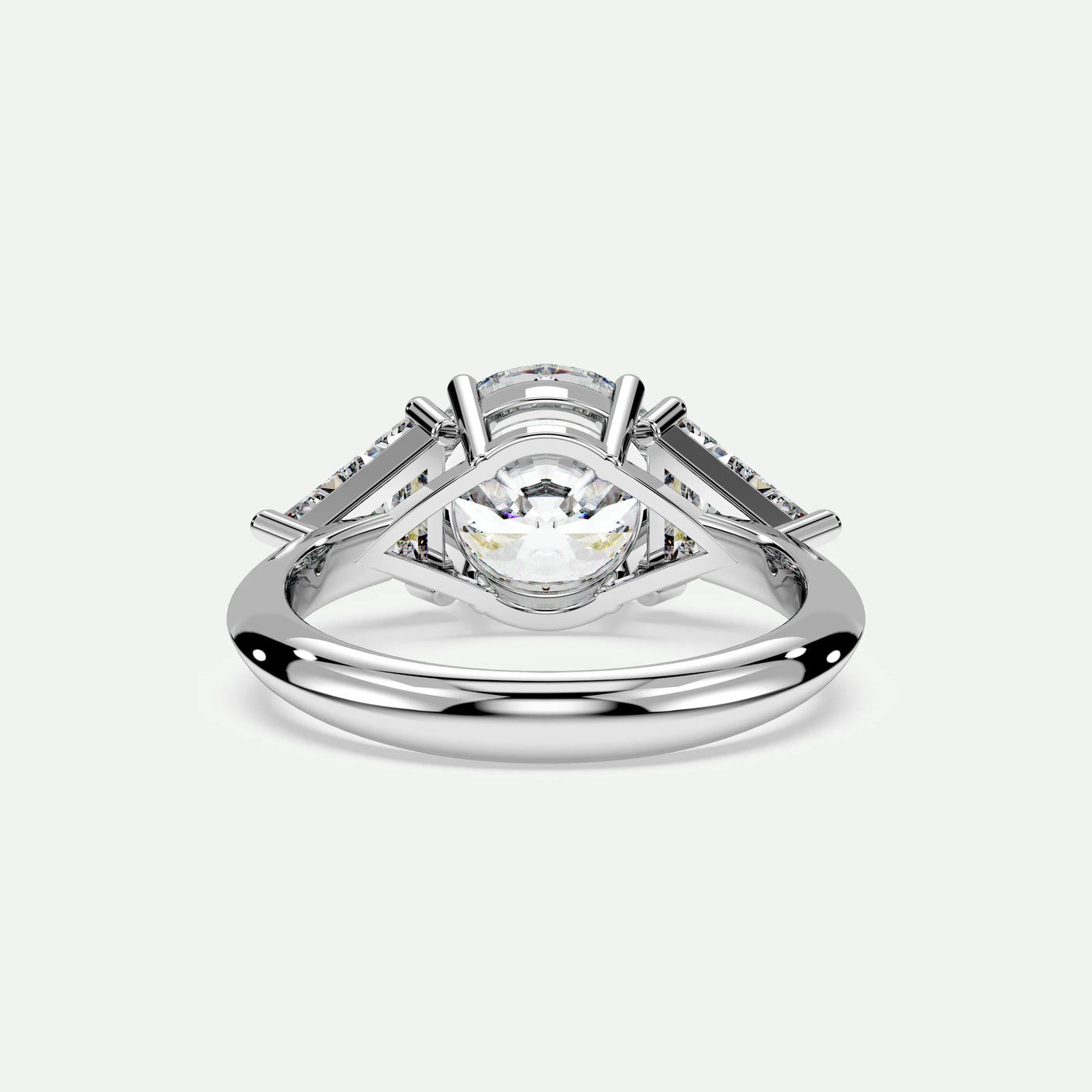 Round - Silver (White Gold)
