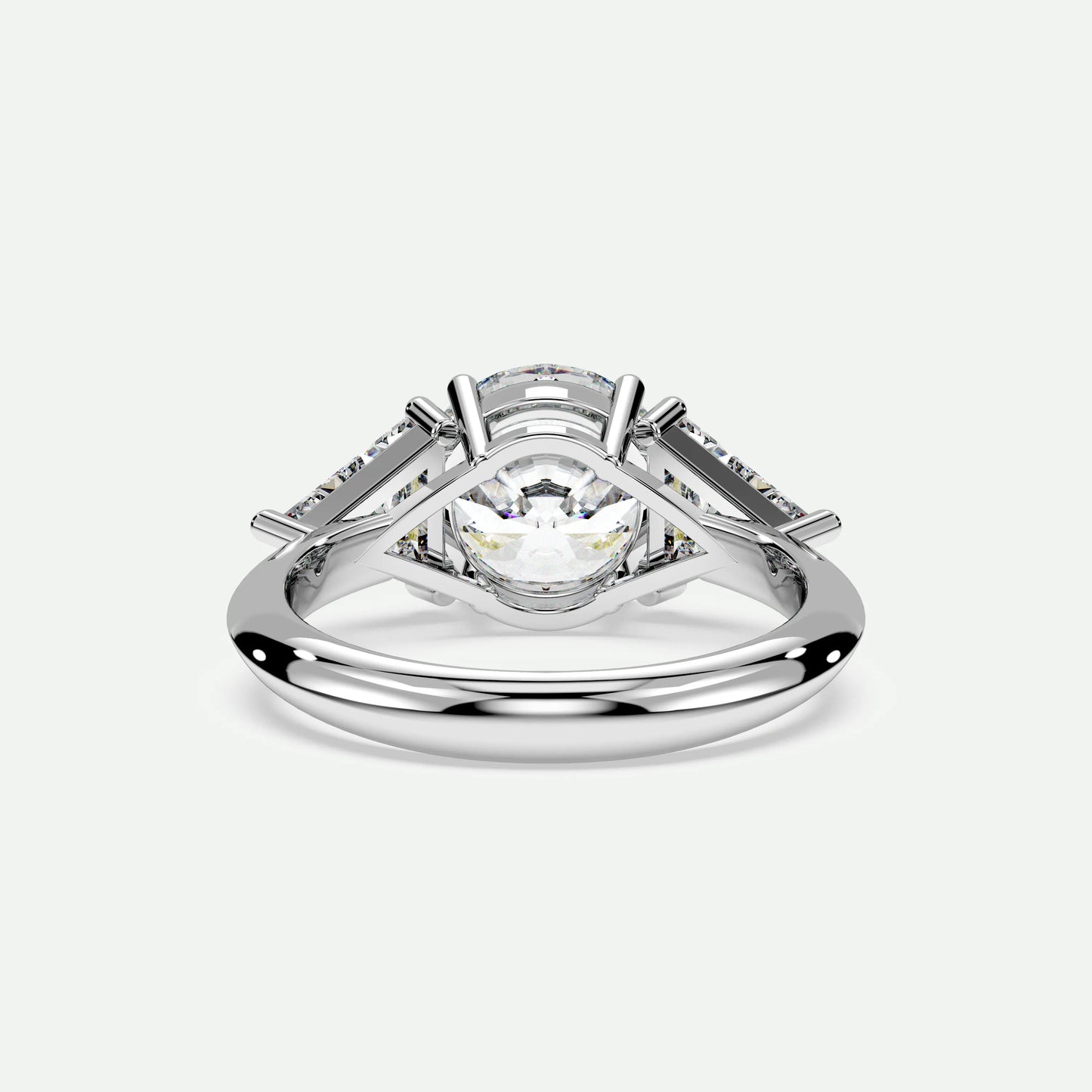 Round - Silver (White Gold)