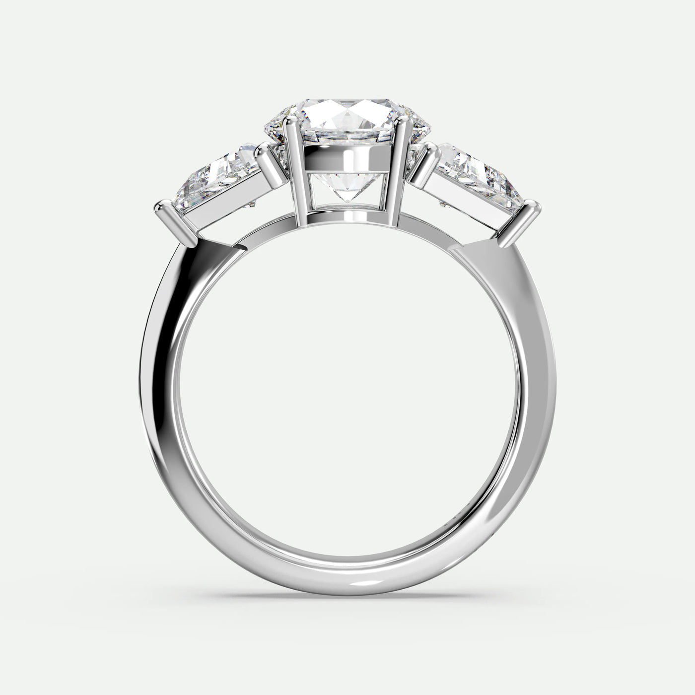 Round - Silver (White Gold)