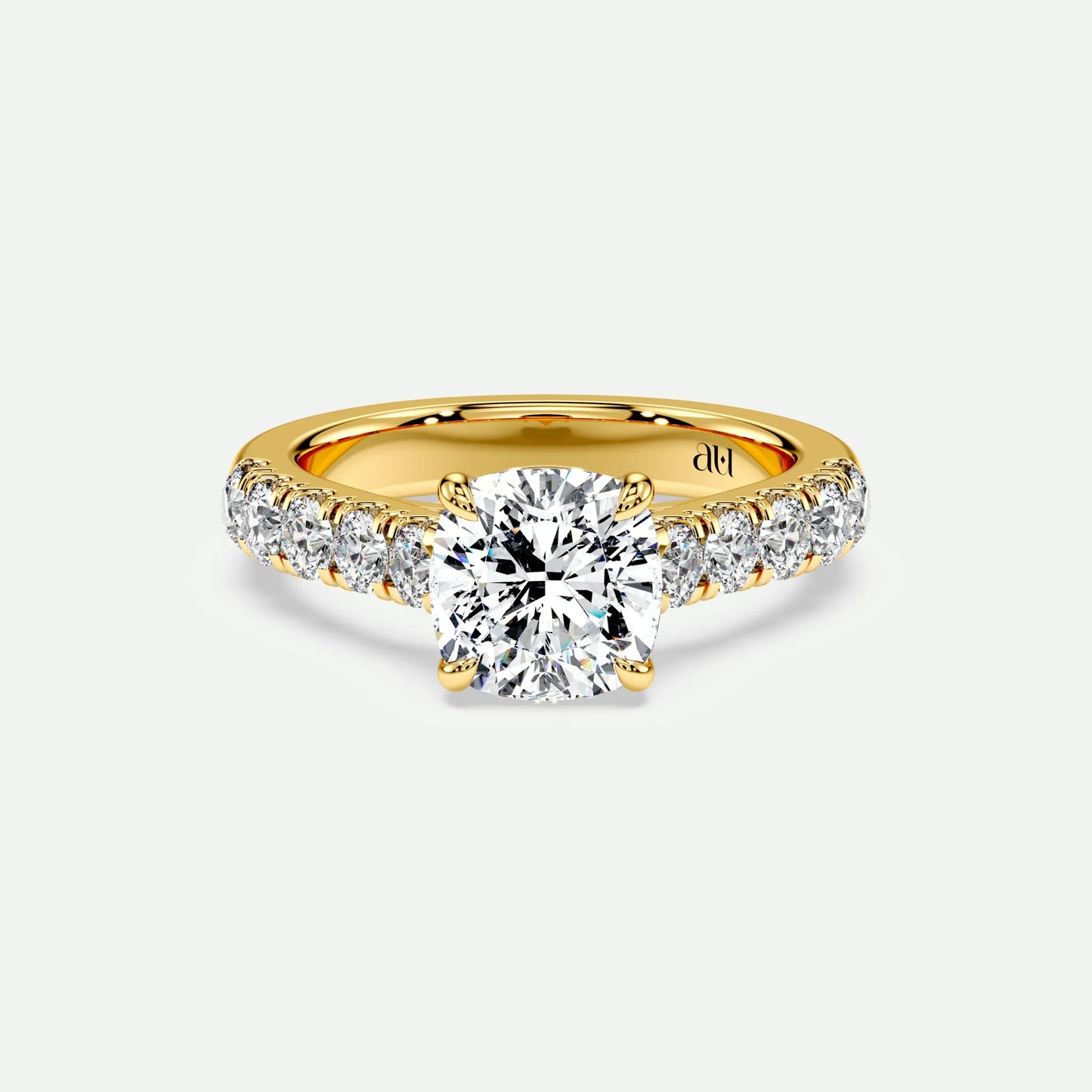 Cushion - Silver (Yellow Gold)