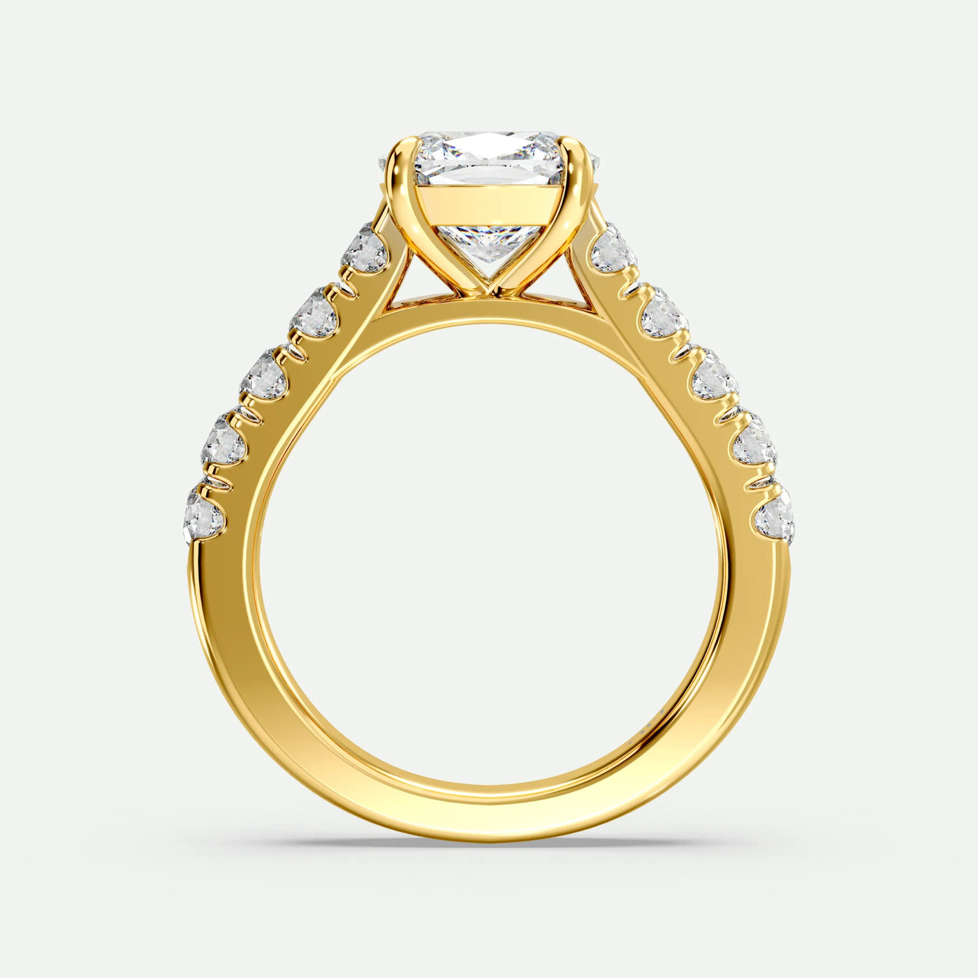 Cushion - Silver (Yellow Gold)