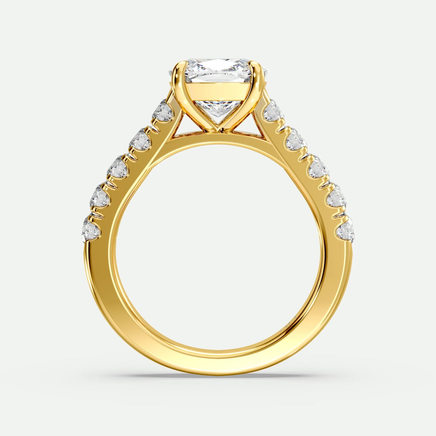 Cushion - Silver (Yellow Gold)