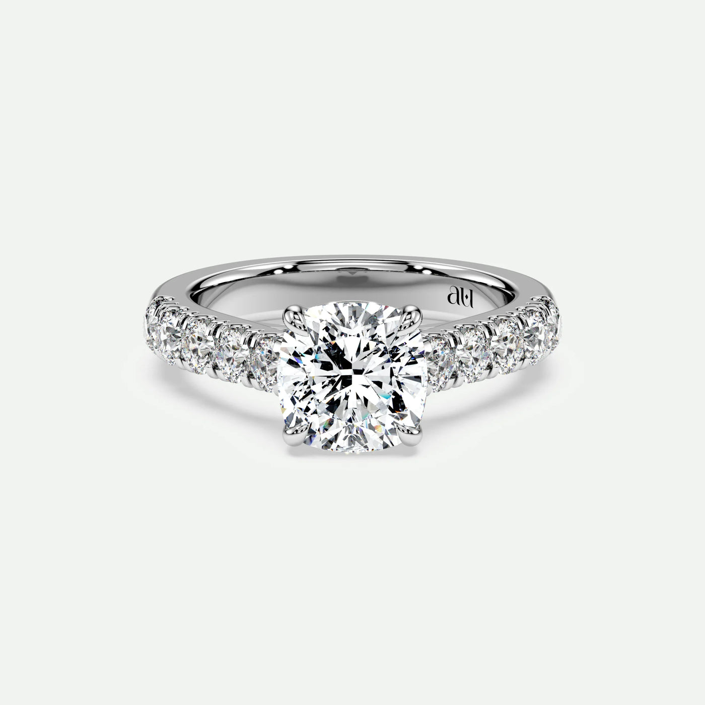 Cushion - Silver (White Gold)