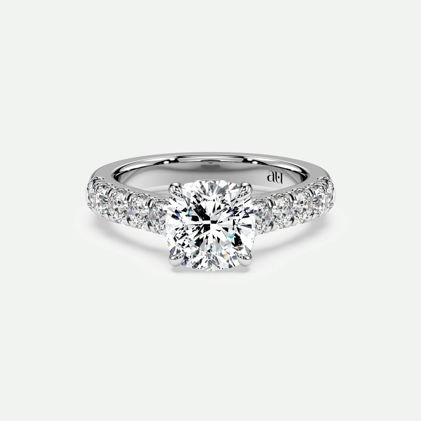 Cushion - Silver (White Gold)