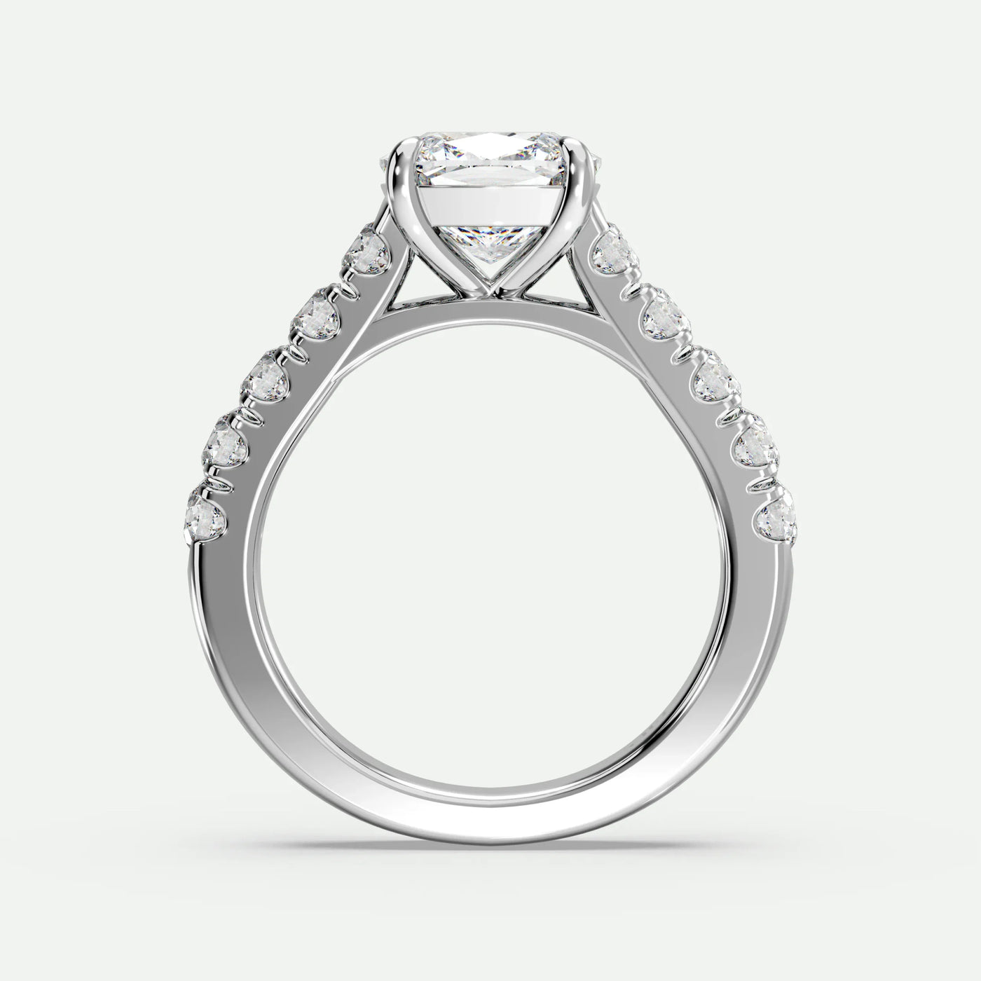Cushion - Silver (White Gold)