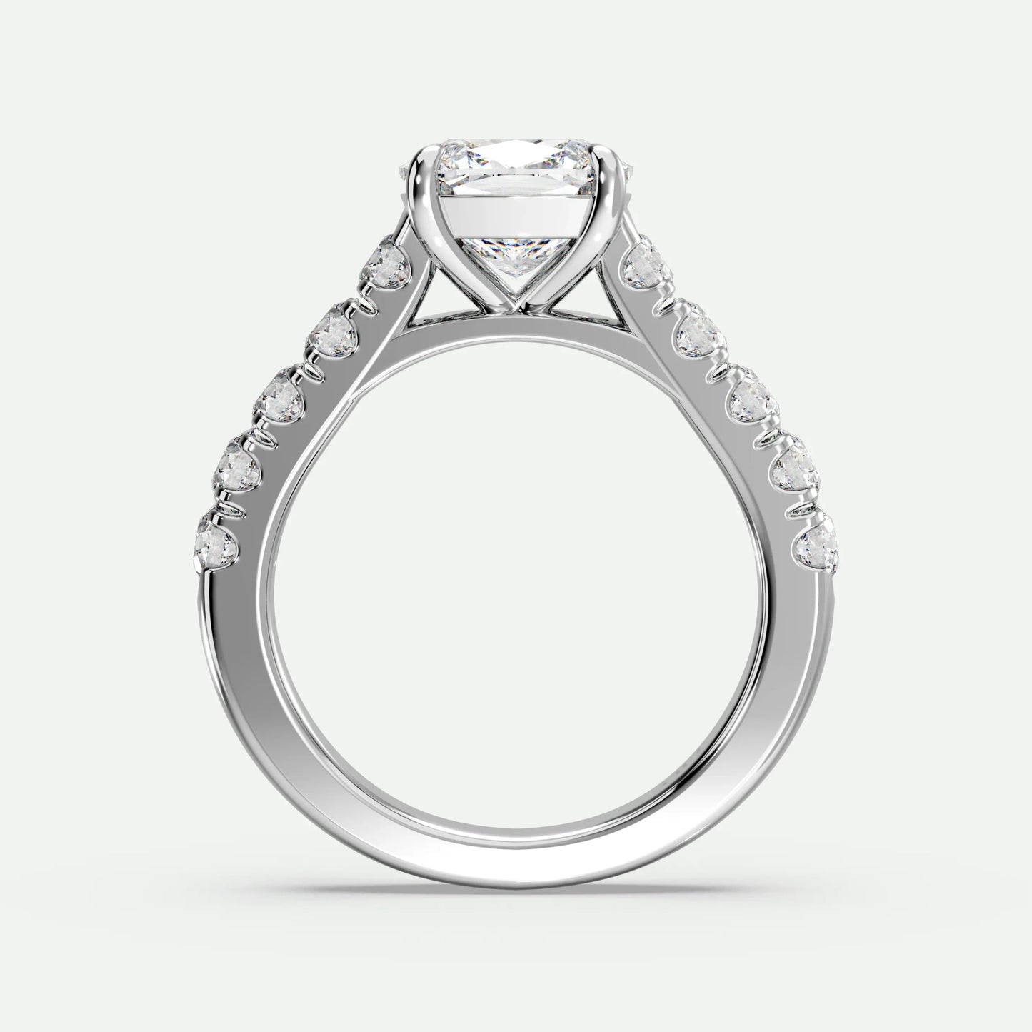 Cushion - Silver (White Gold)