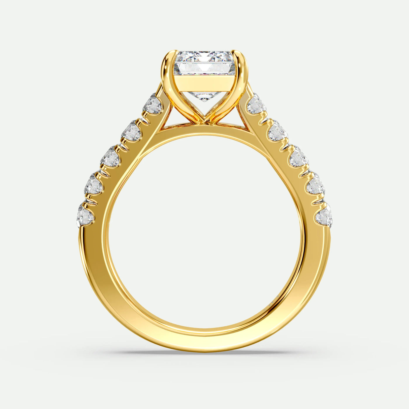 Emerald - Silver (Yellow Gold)