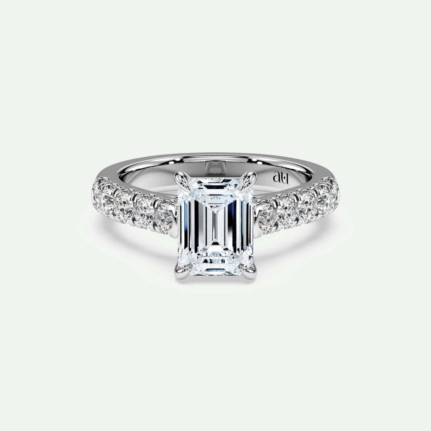 Emerald - Silver (White Gold)