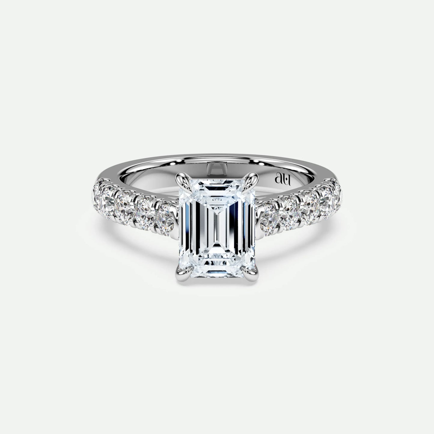 Emerald - Silver (White Gold)