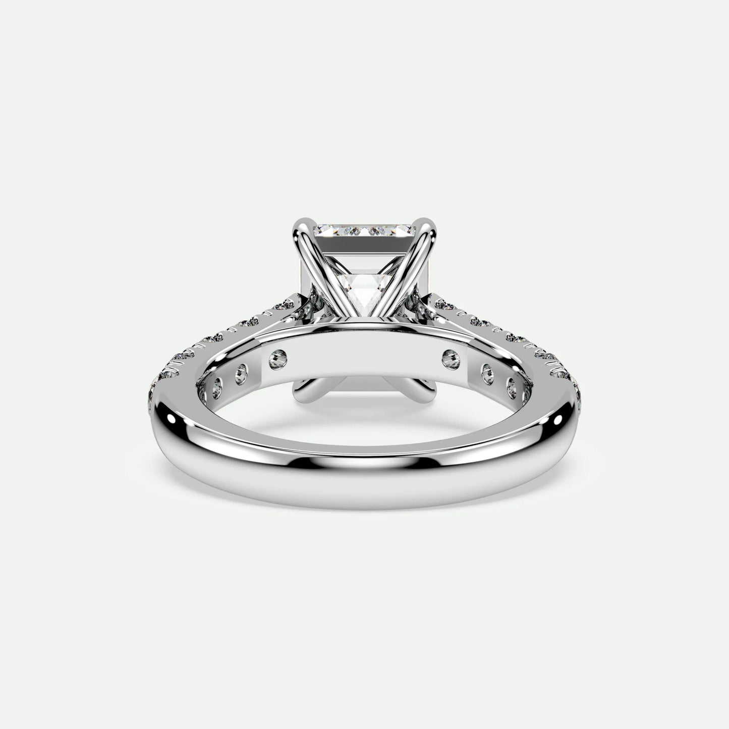 Emerald - Silver (White Gold)