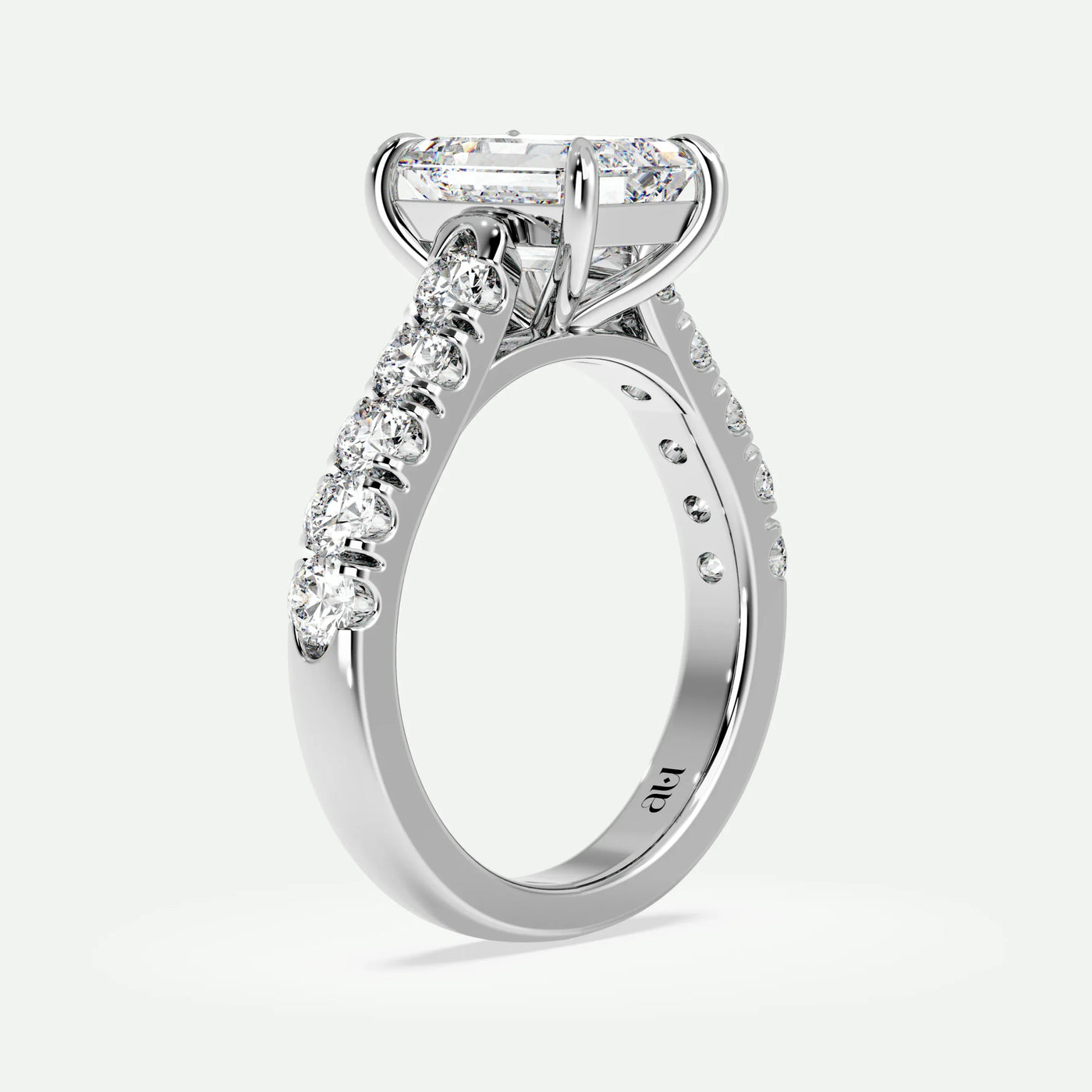Emerald - Silver (White Gold)