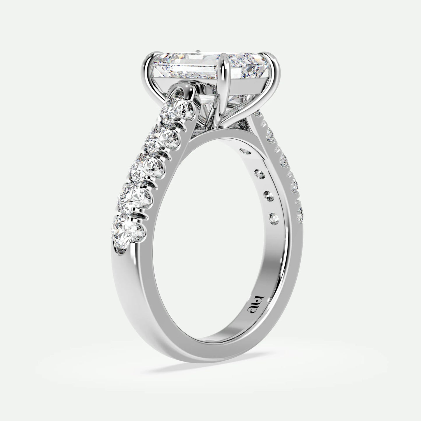 Emerald - Silver (White Gold)