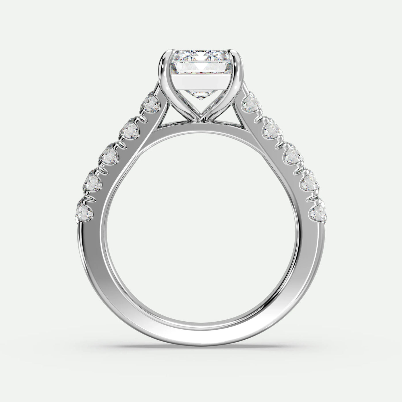 Emerald - Silver (White Gold)