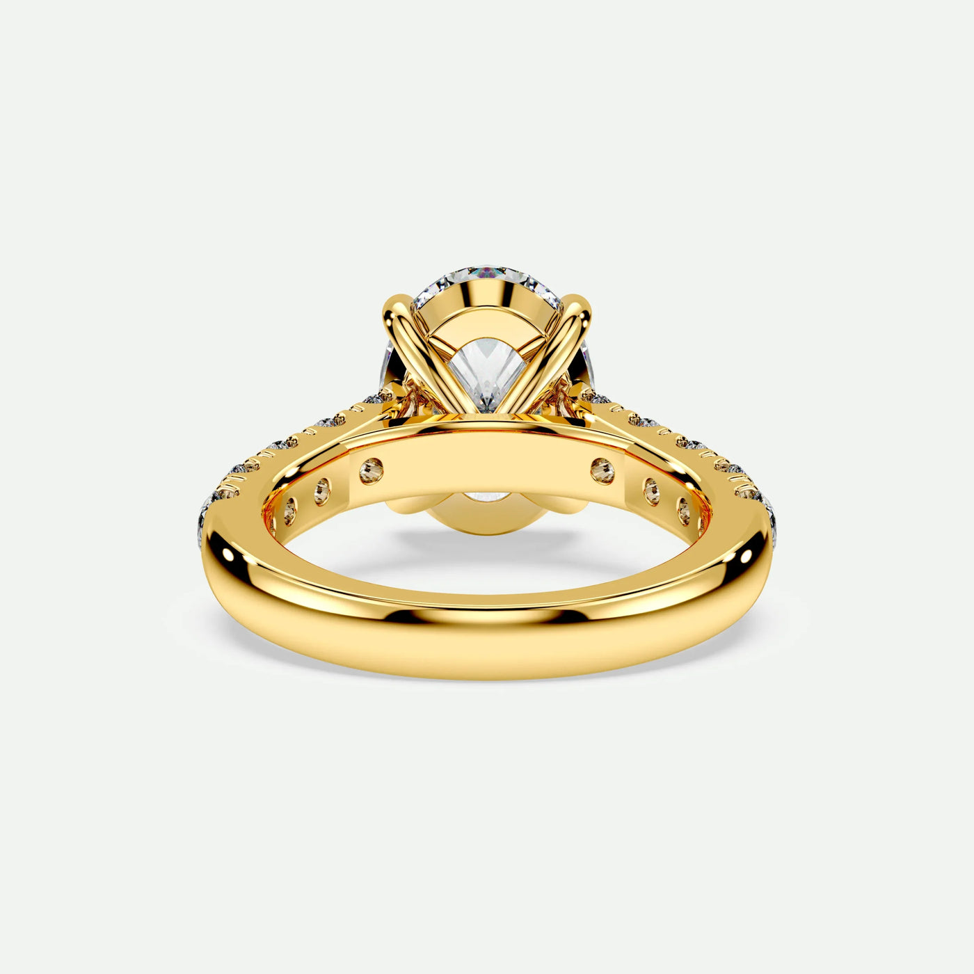 Oval - Silver (Yellow Gold)