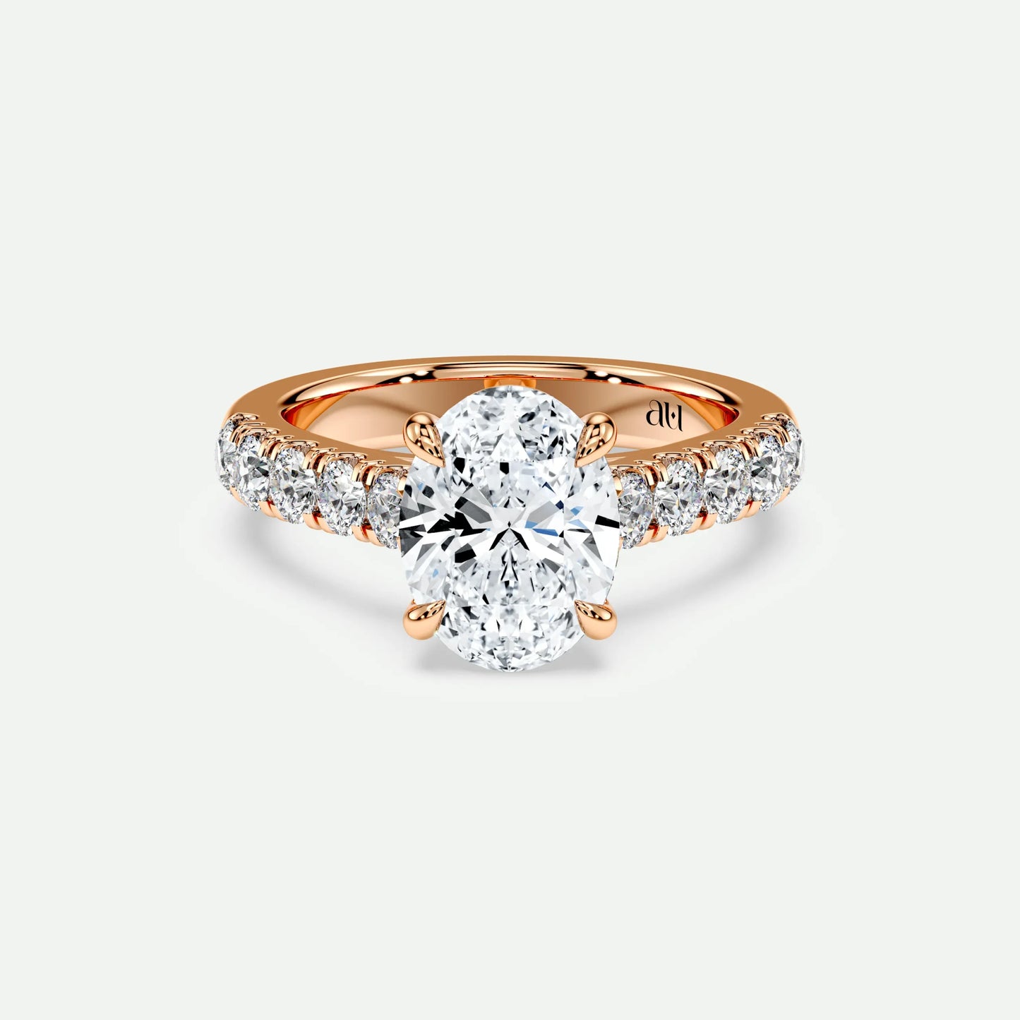 Oval - Silver (Rose Gold)