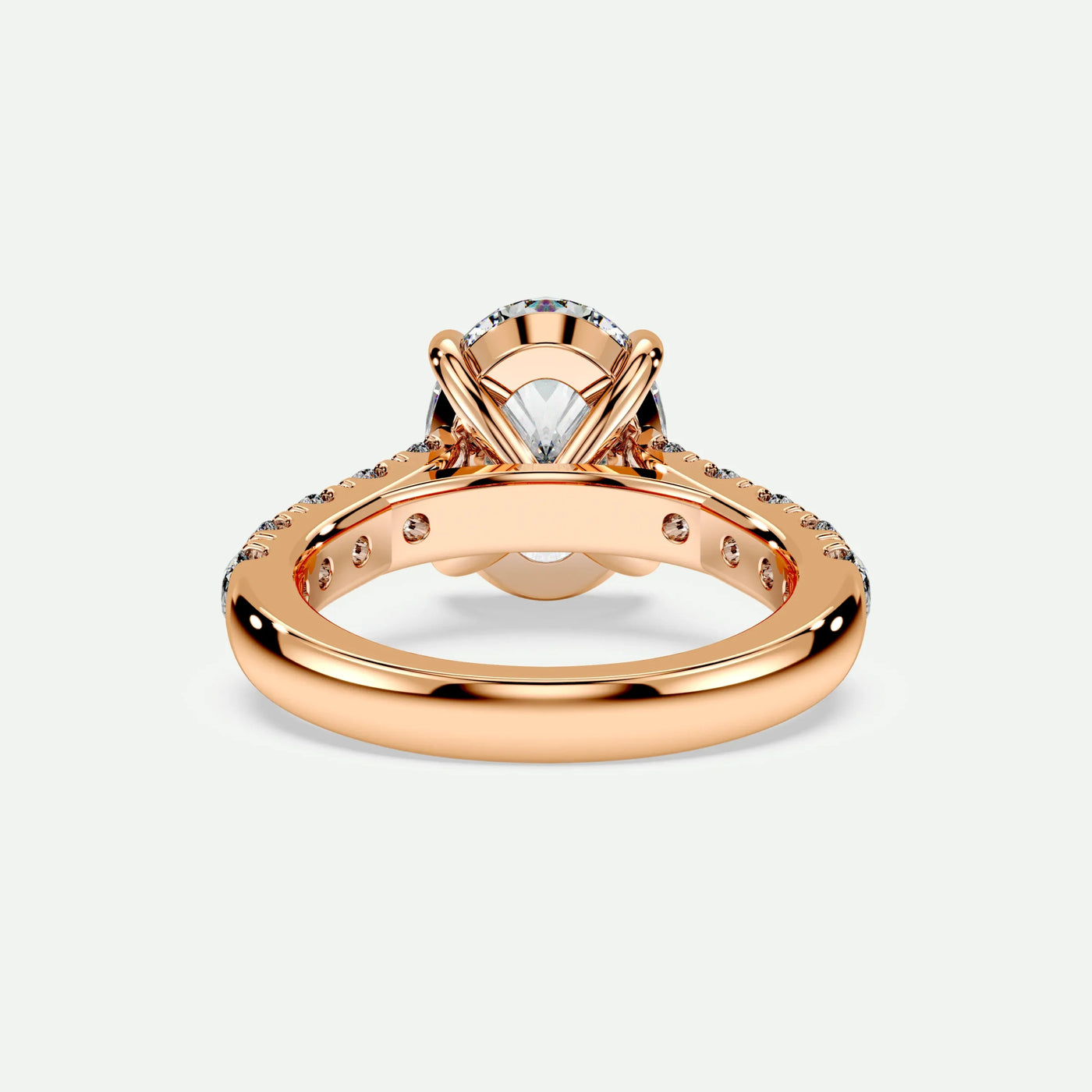 Oval - Silver (Rose Gold)