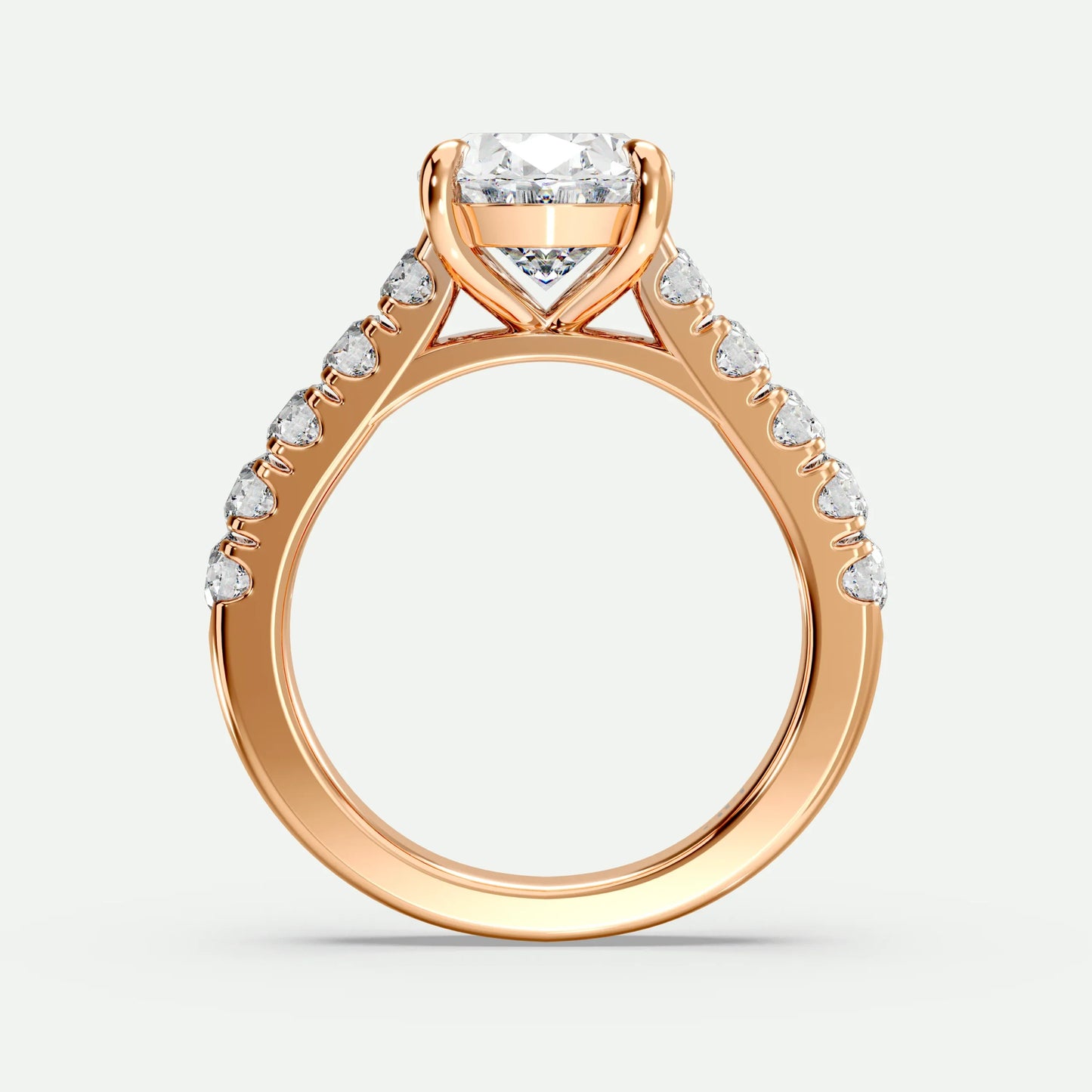 Oval - Silver (Rose Gold)