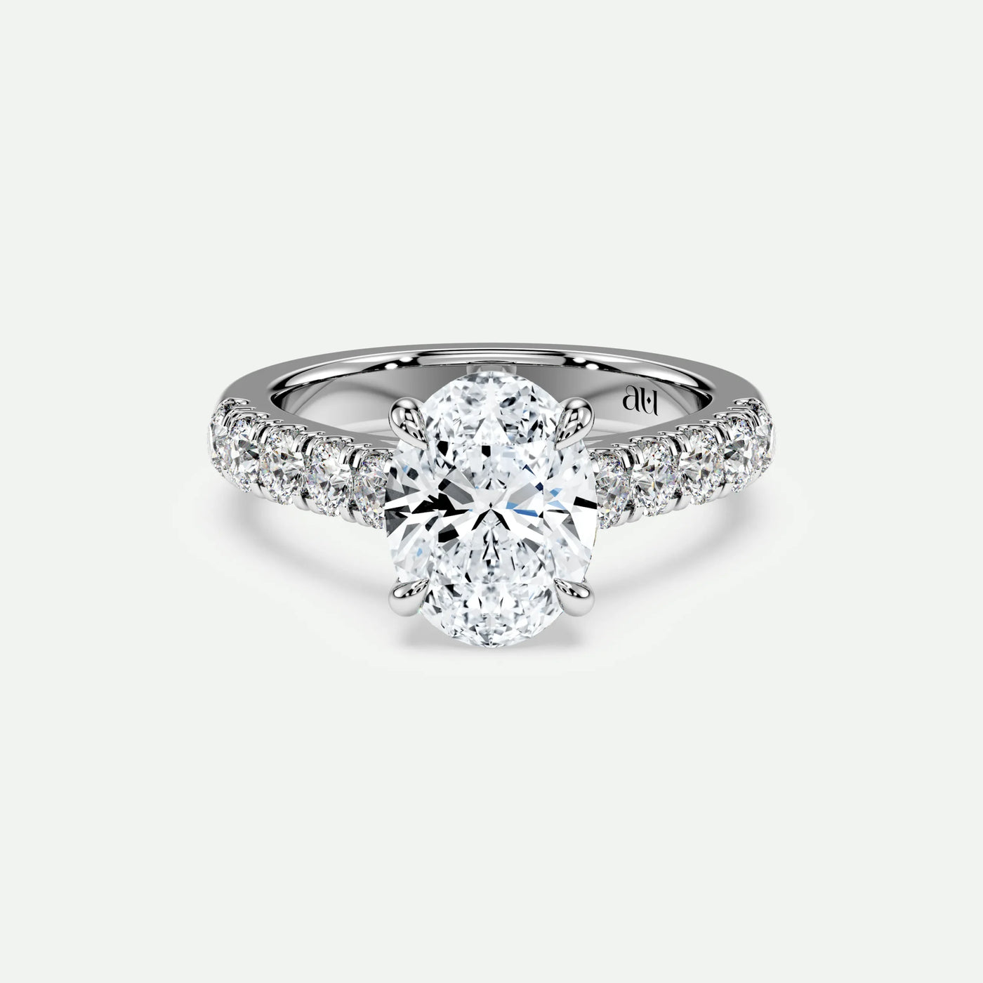 Oval - Silver (White Gold)