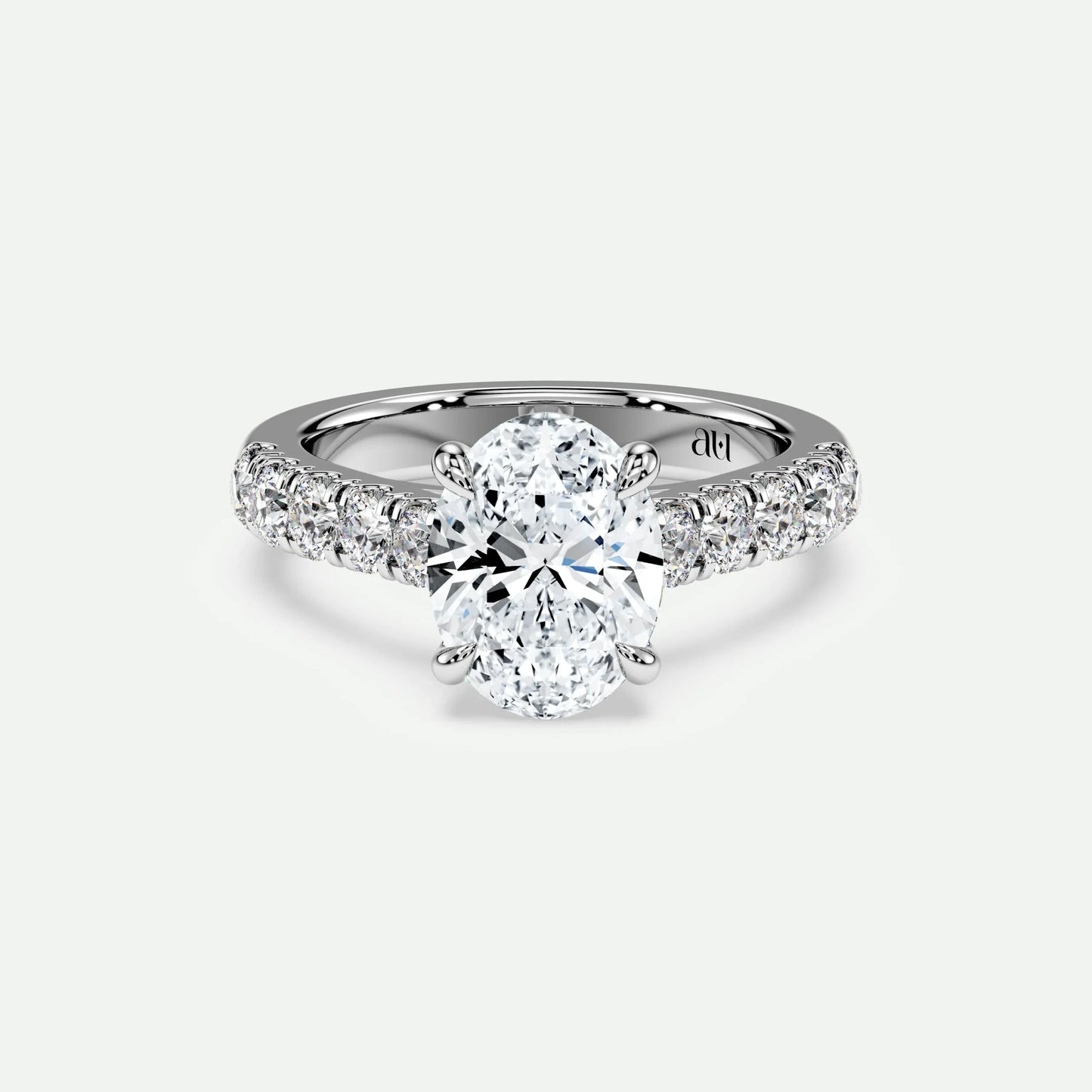 Oval - Silver (White Gold)