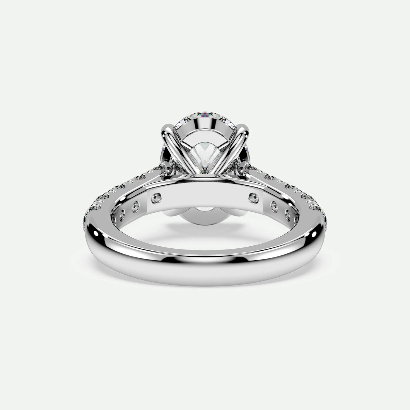Oval - Silver (White Gold)