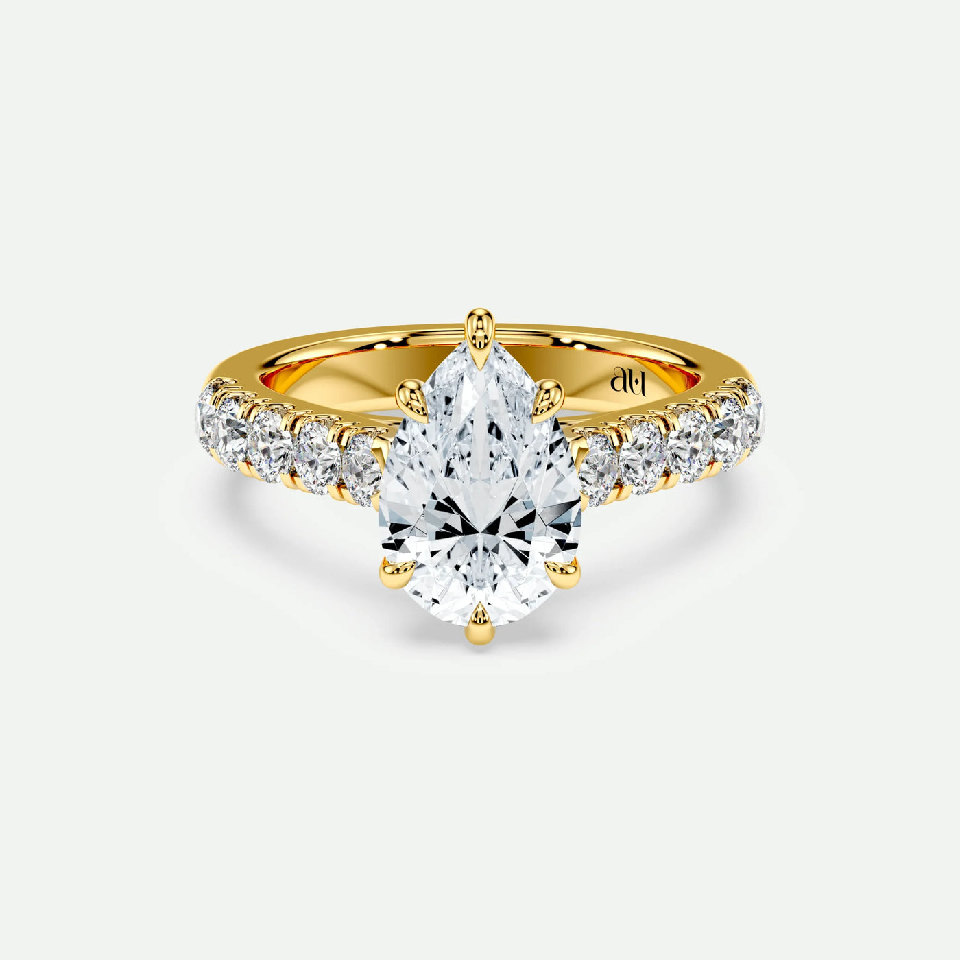 Pear - Silver (Yellow Gold)