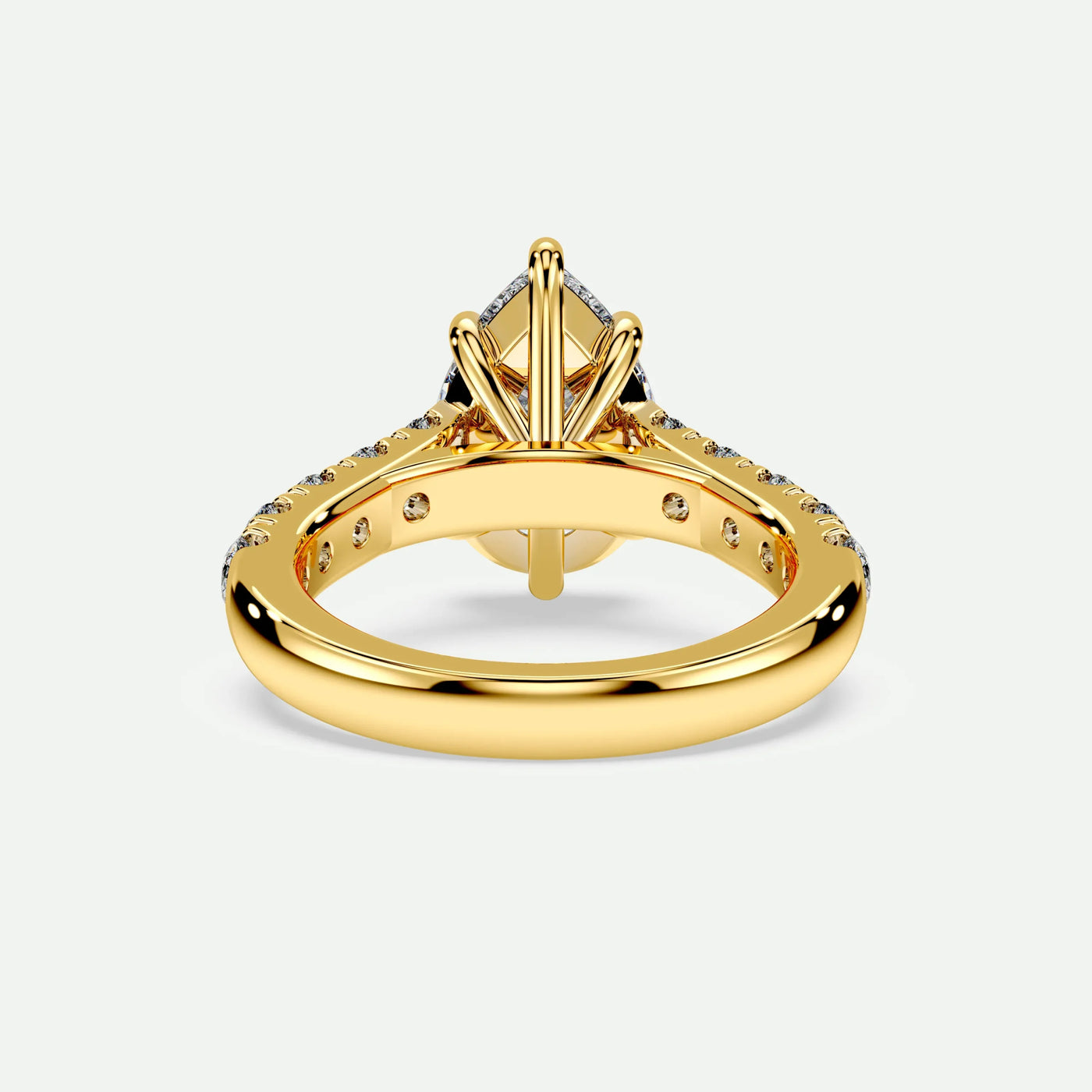 Pear - Silver (Yellow Gold)