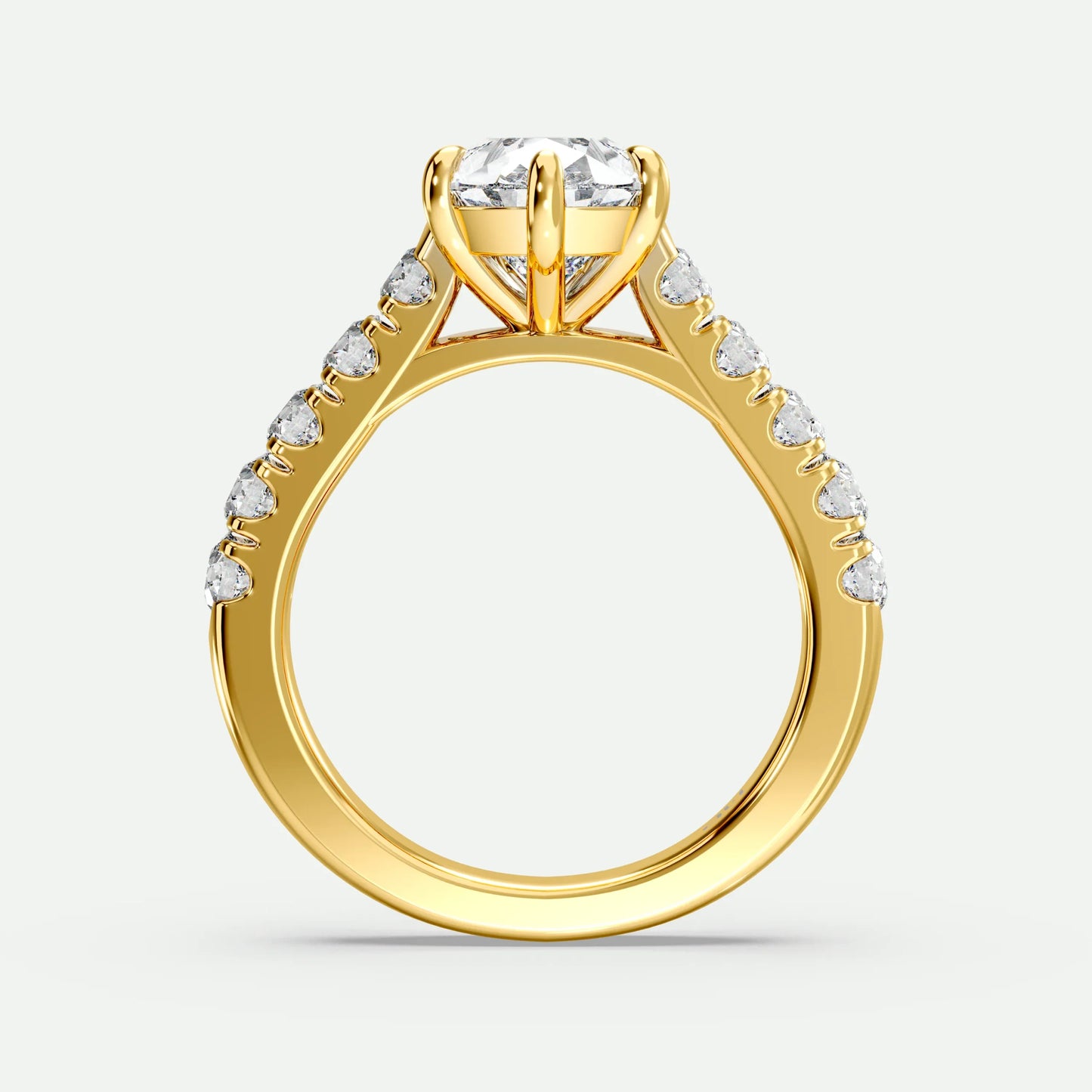 Pear - Silver (Yellow Gold)