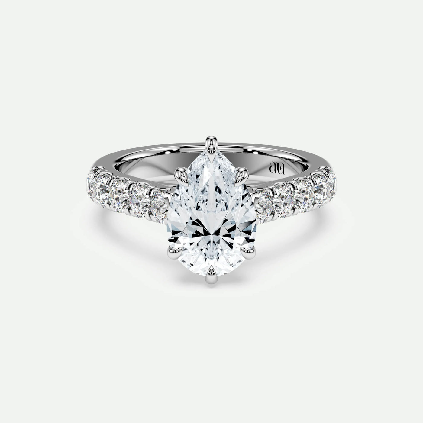 Pear - Silver (White Gold)