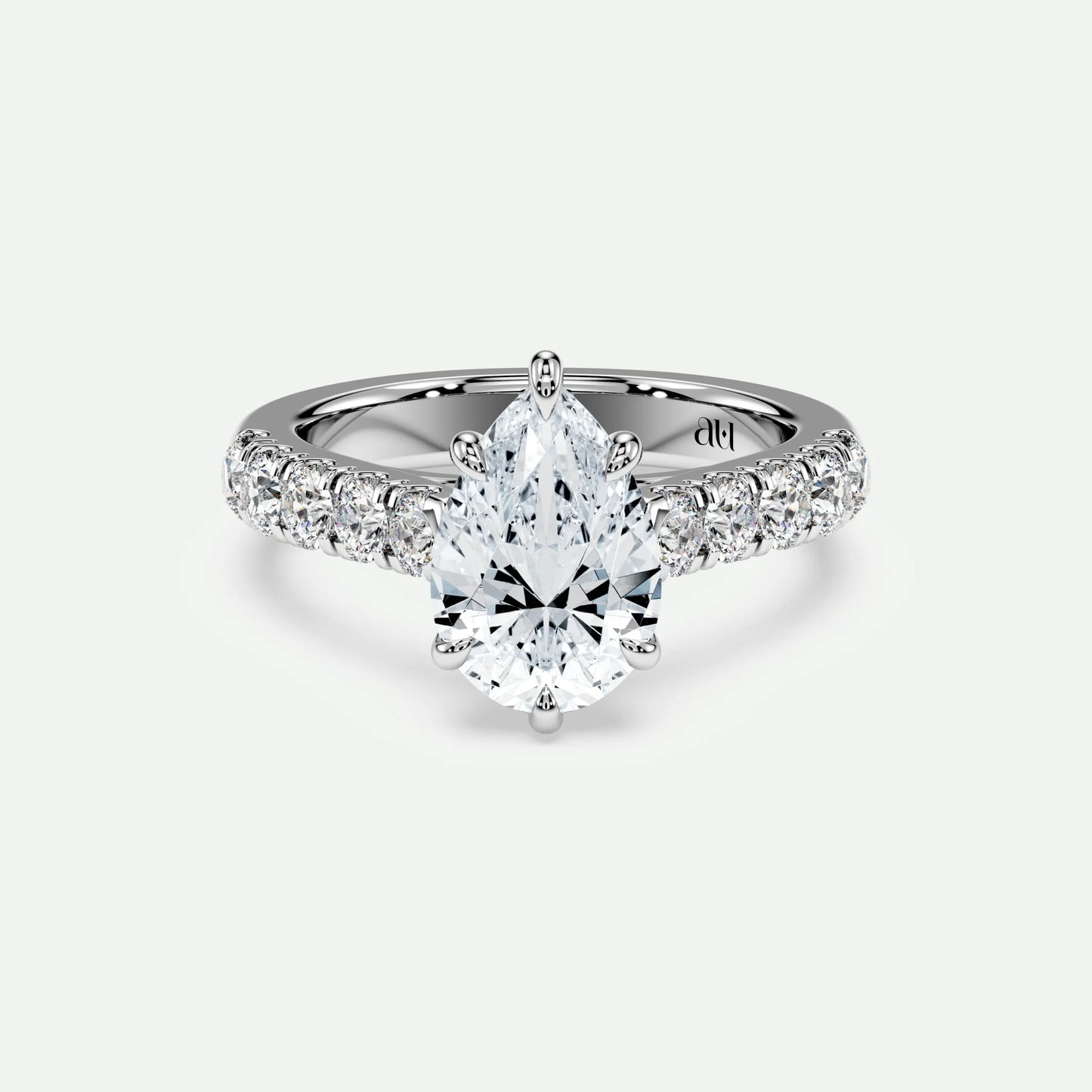 Pear - Silver (White Gold)