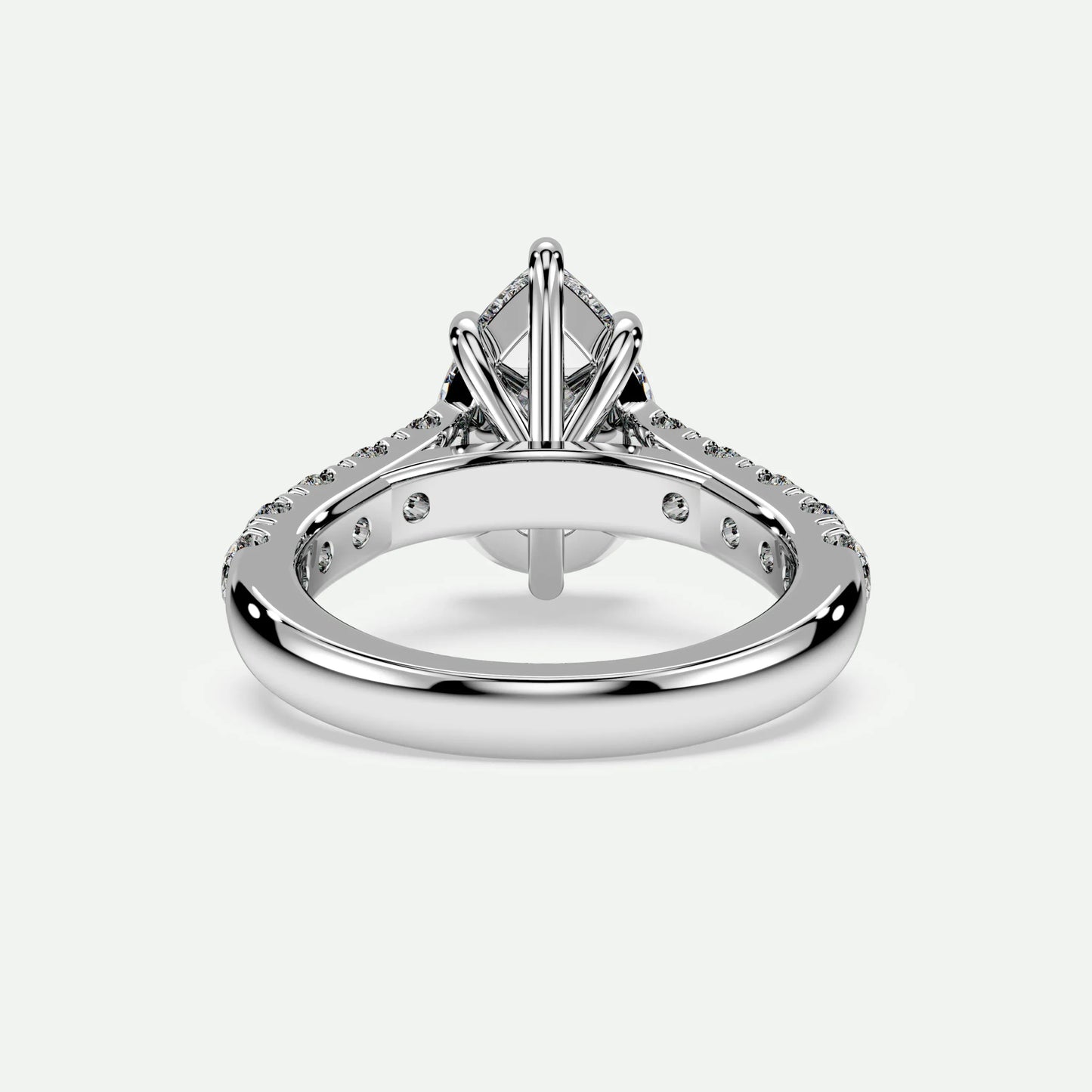 Pear - Silver (White Gold)