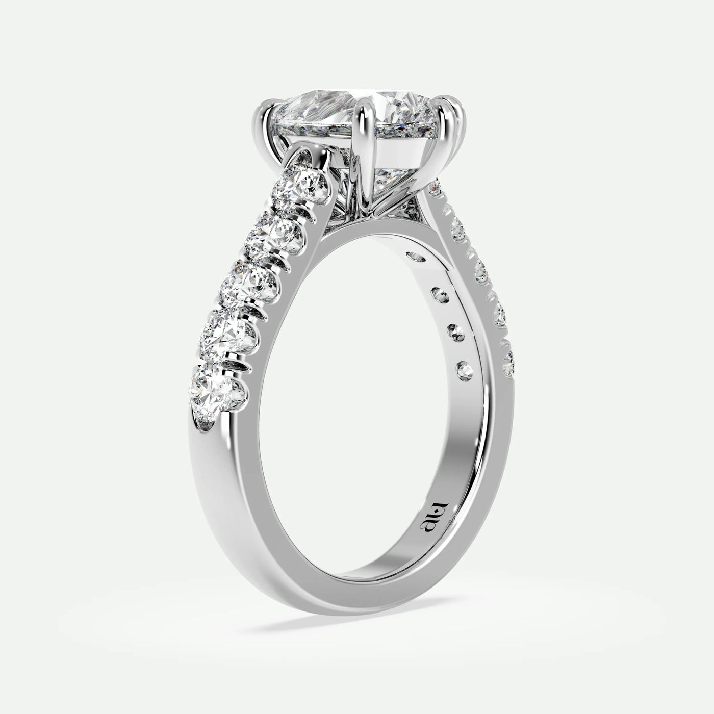 Pear - Silver (White Gold)