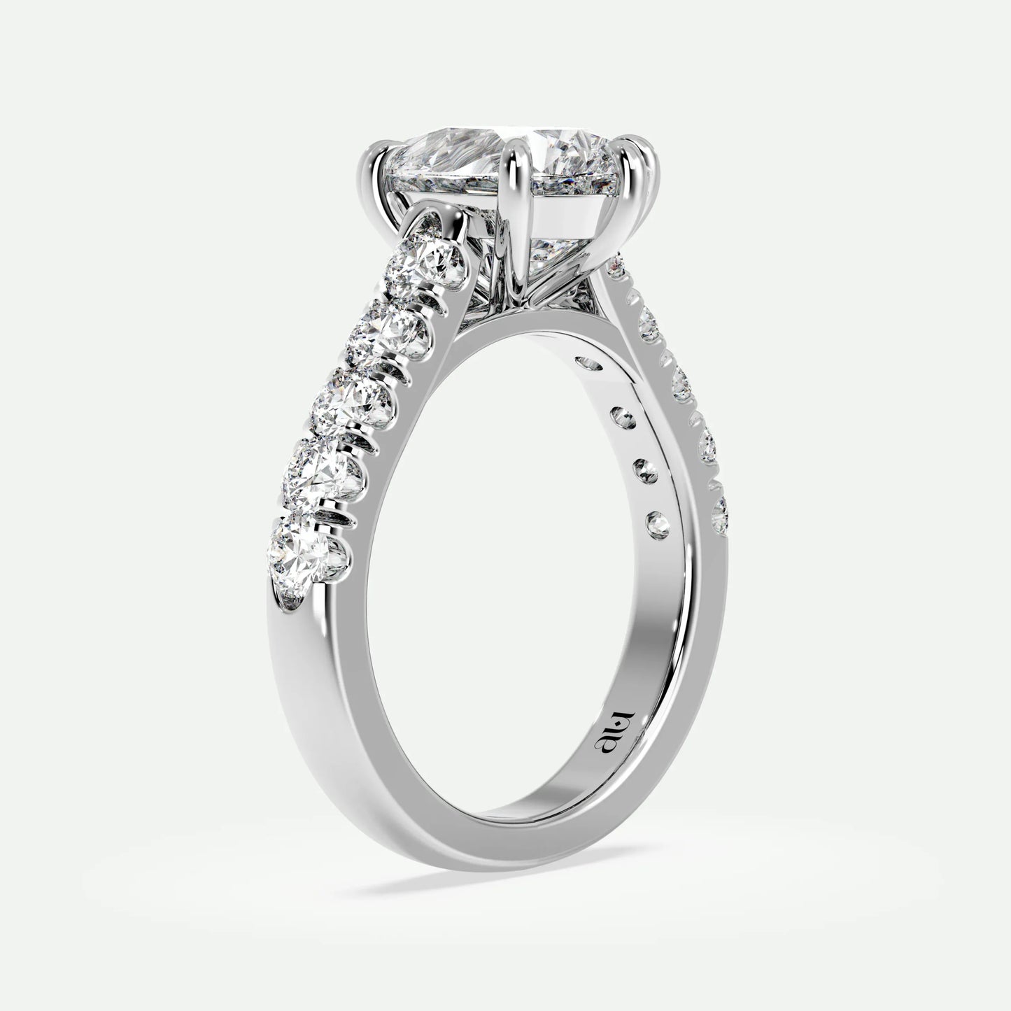 Pear - Silver (White Gold)