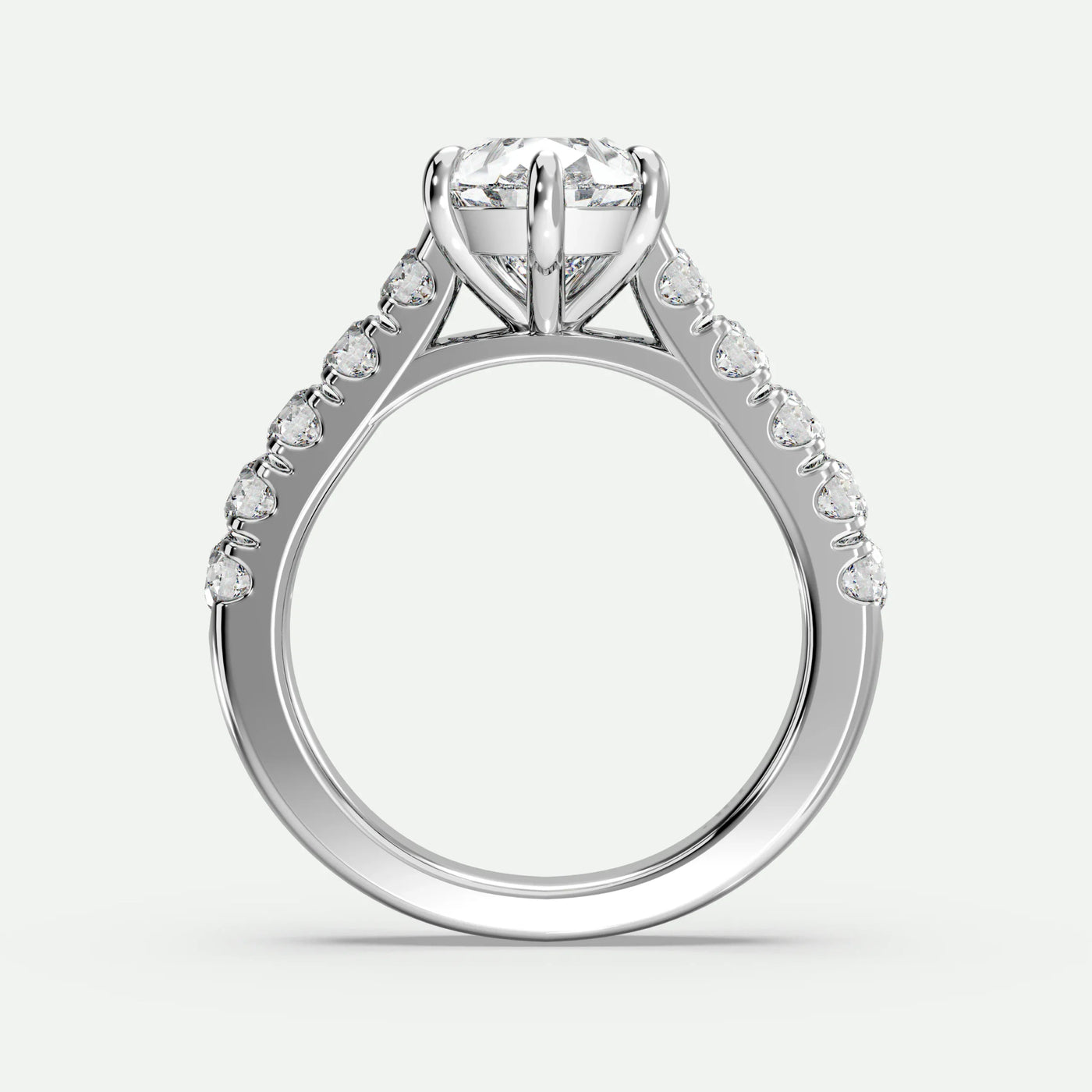Pear - Silver (White Gold)