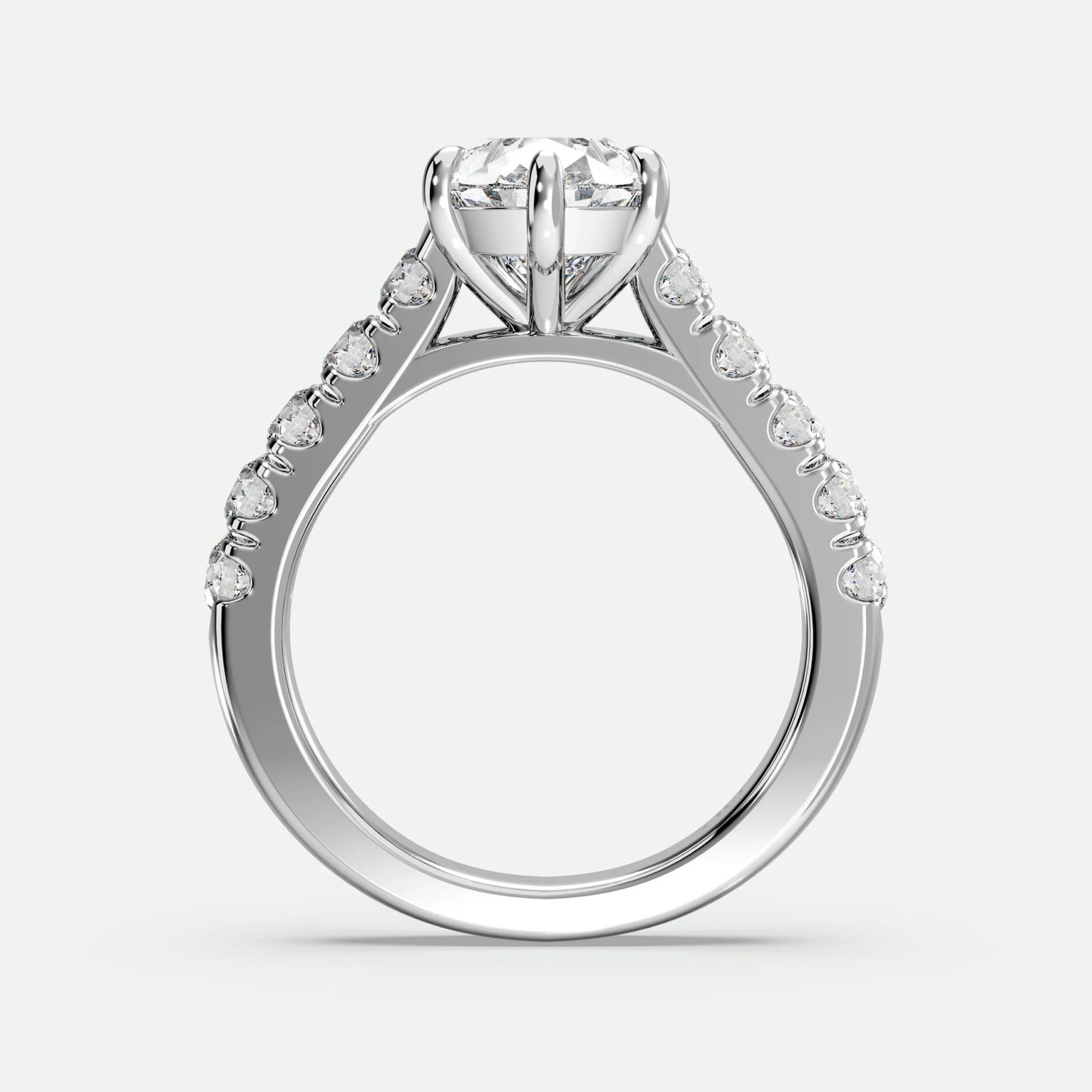 Pear - Silver (White Gold)