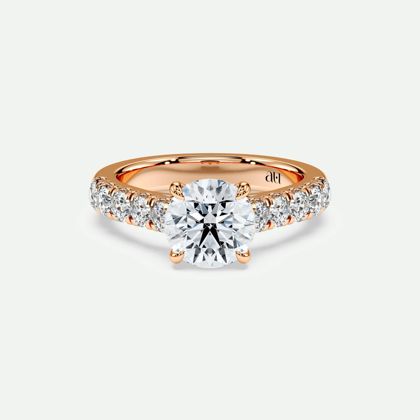Round - Silver (Rose Gold)