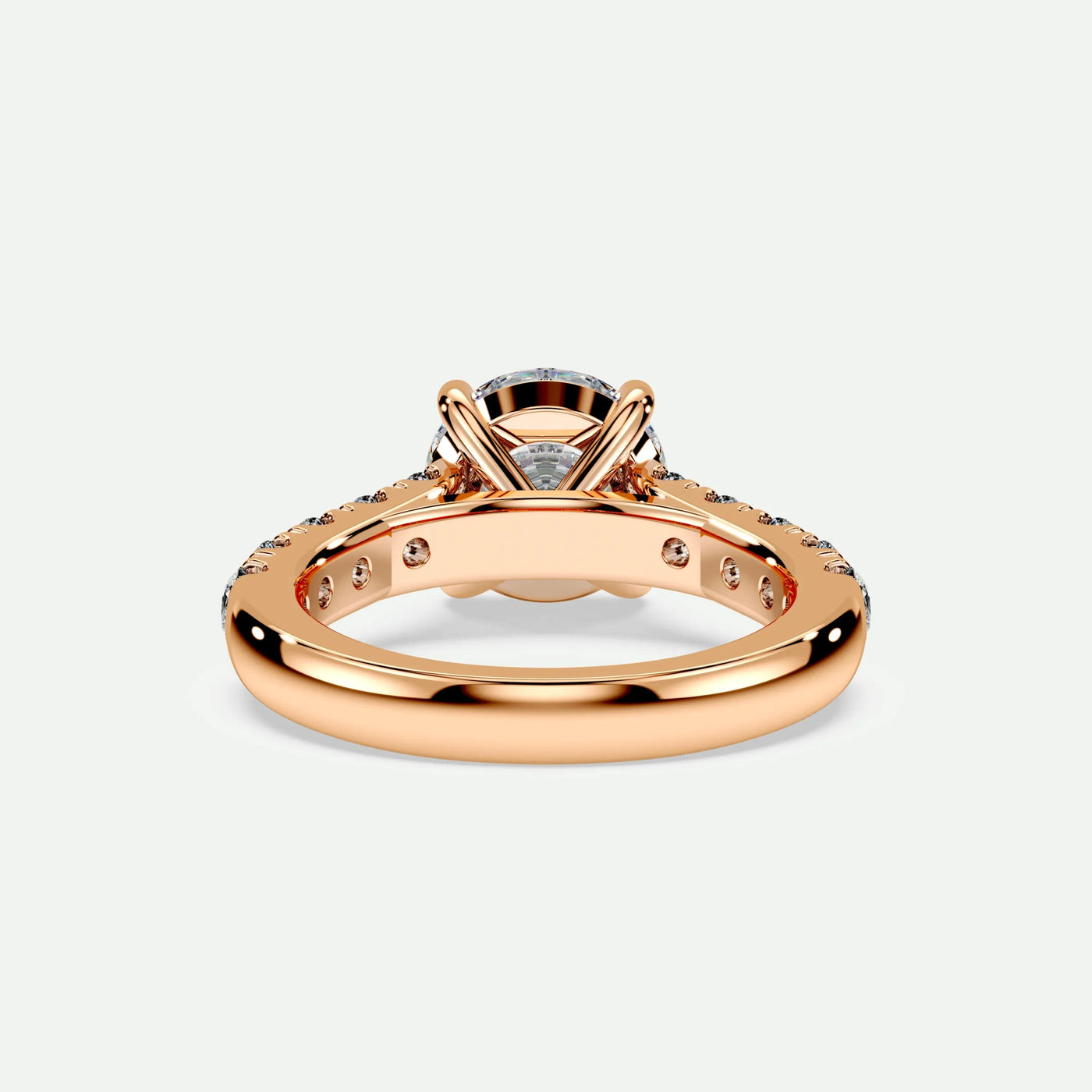 Round - Silver (Rose Gold)
