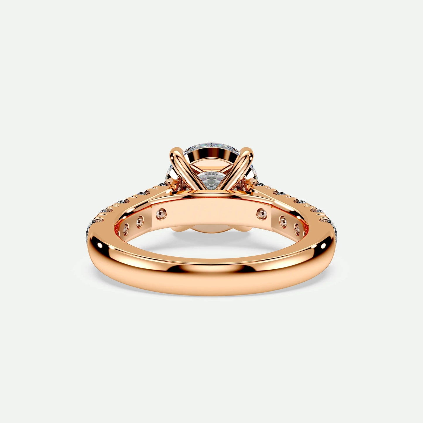 Round - Silver (Rose Gold)