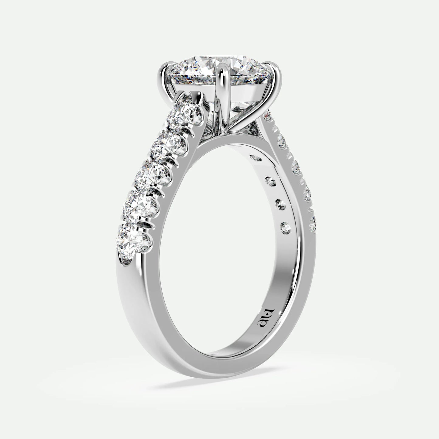 Round - Silver (White Gold)